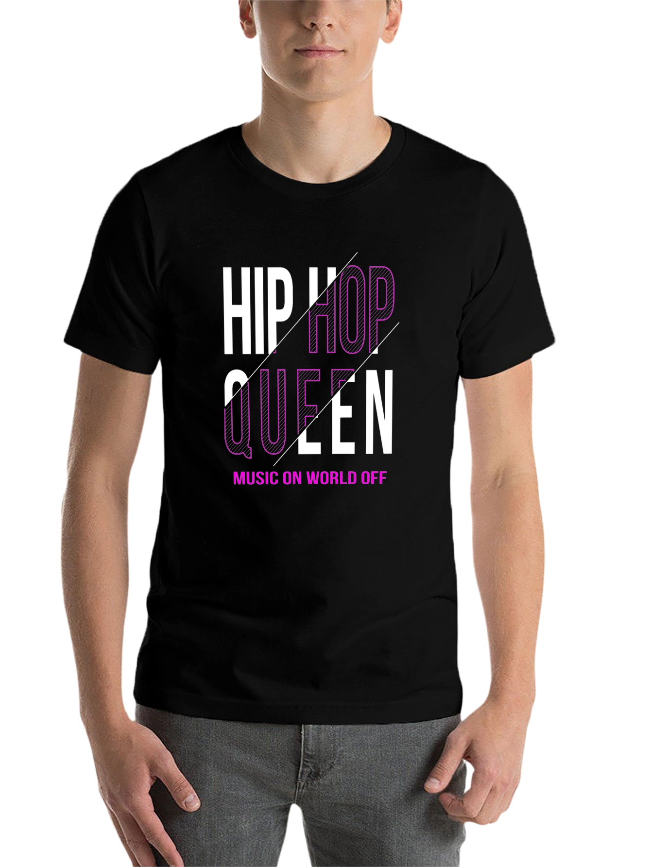 Black Hip Hop Queen Graphic Tee view 7