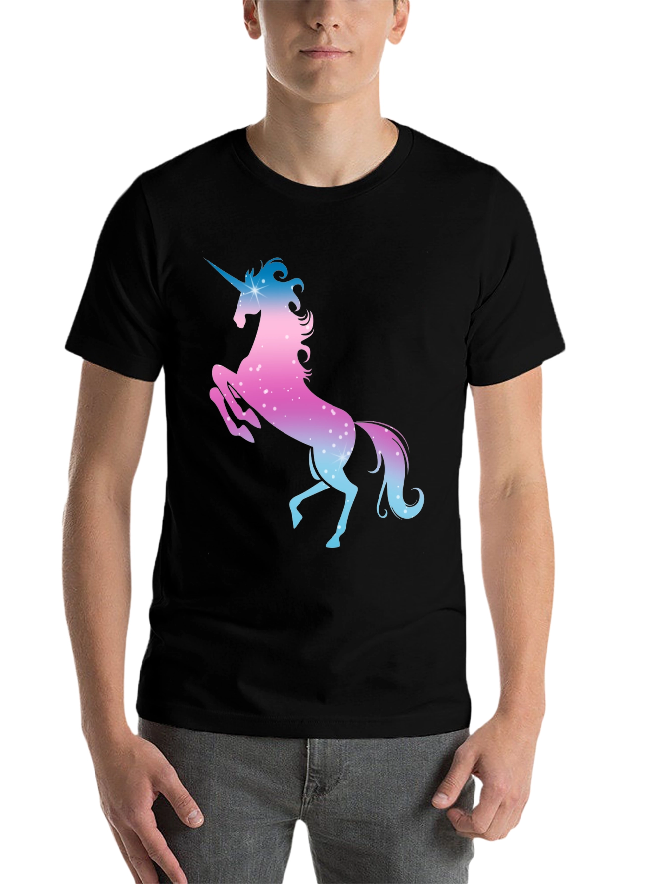 Black Unicorn Graphic Tee - Magical Design view 7