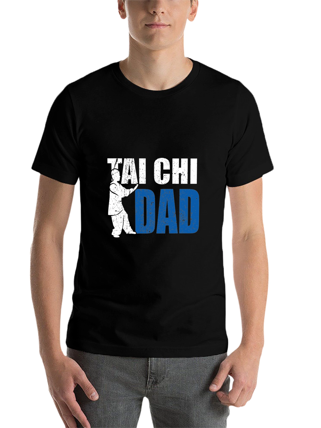 Black Tai Chi Dad Graphic T-Shirt view 7