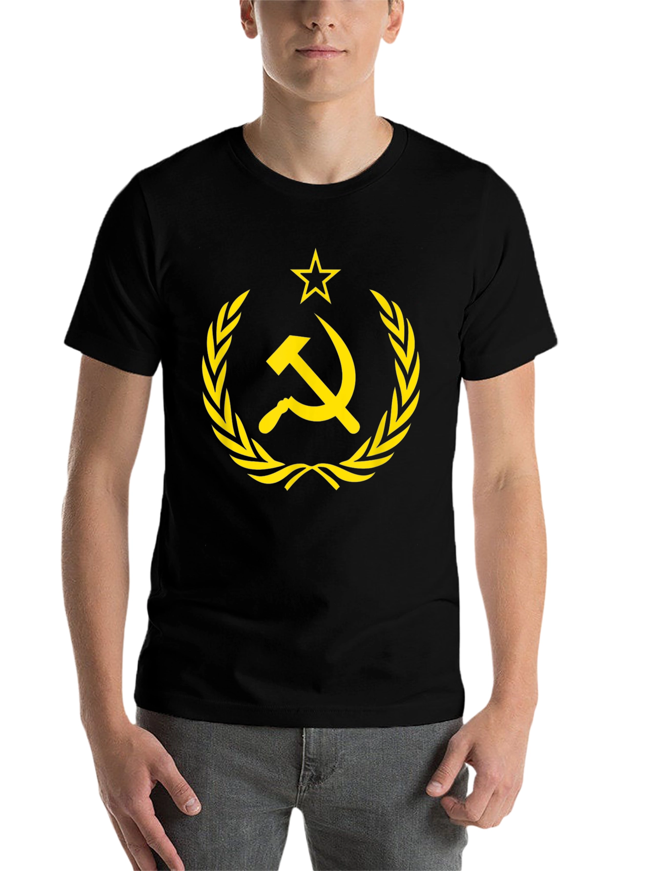 Black Hammer and Sickle Graphic Tee view 7