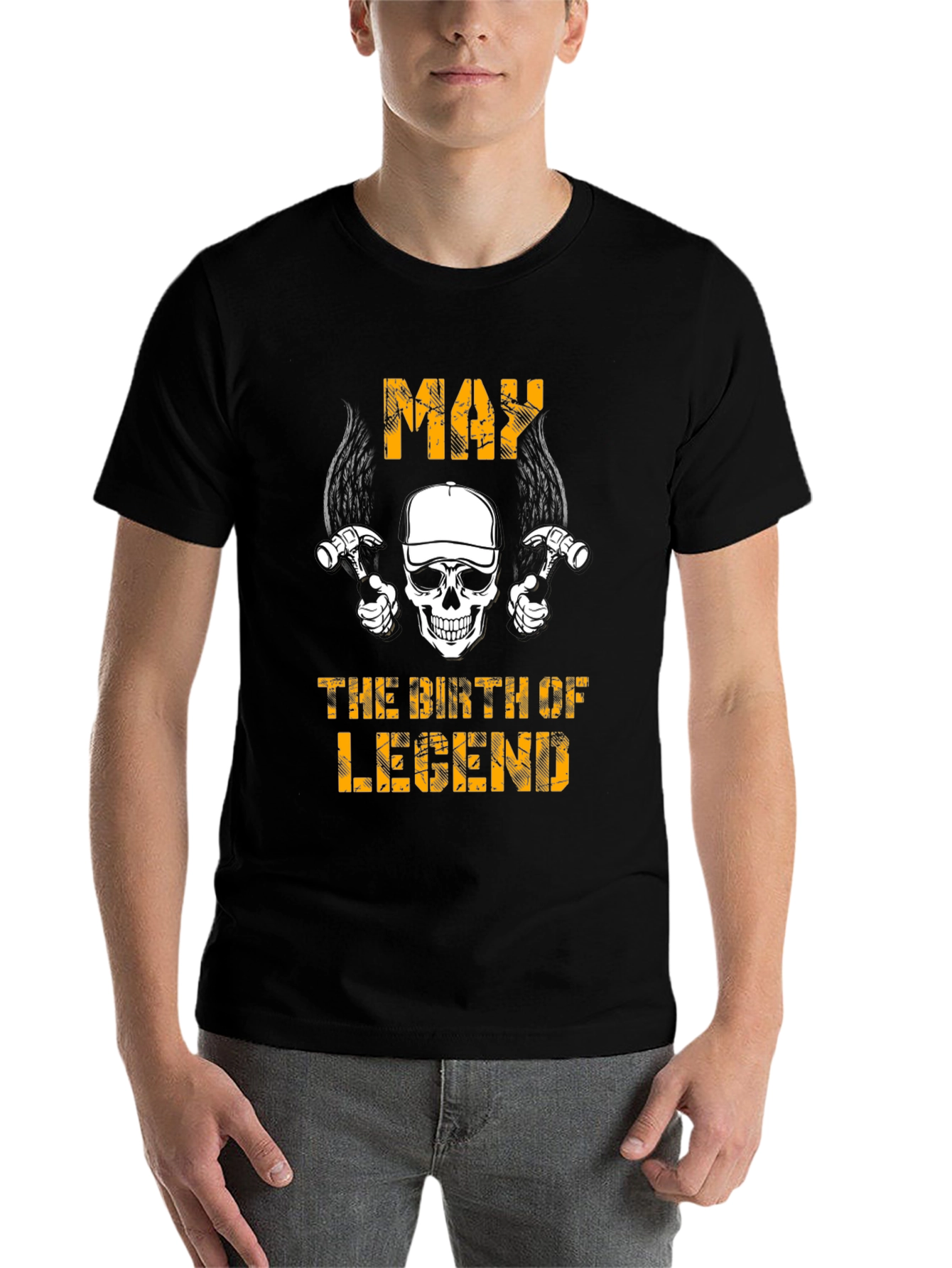 Black May Birth of Legends Graphic T-Shirt view 7