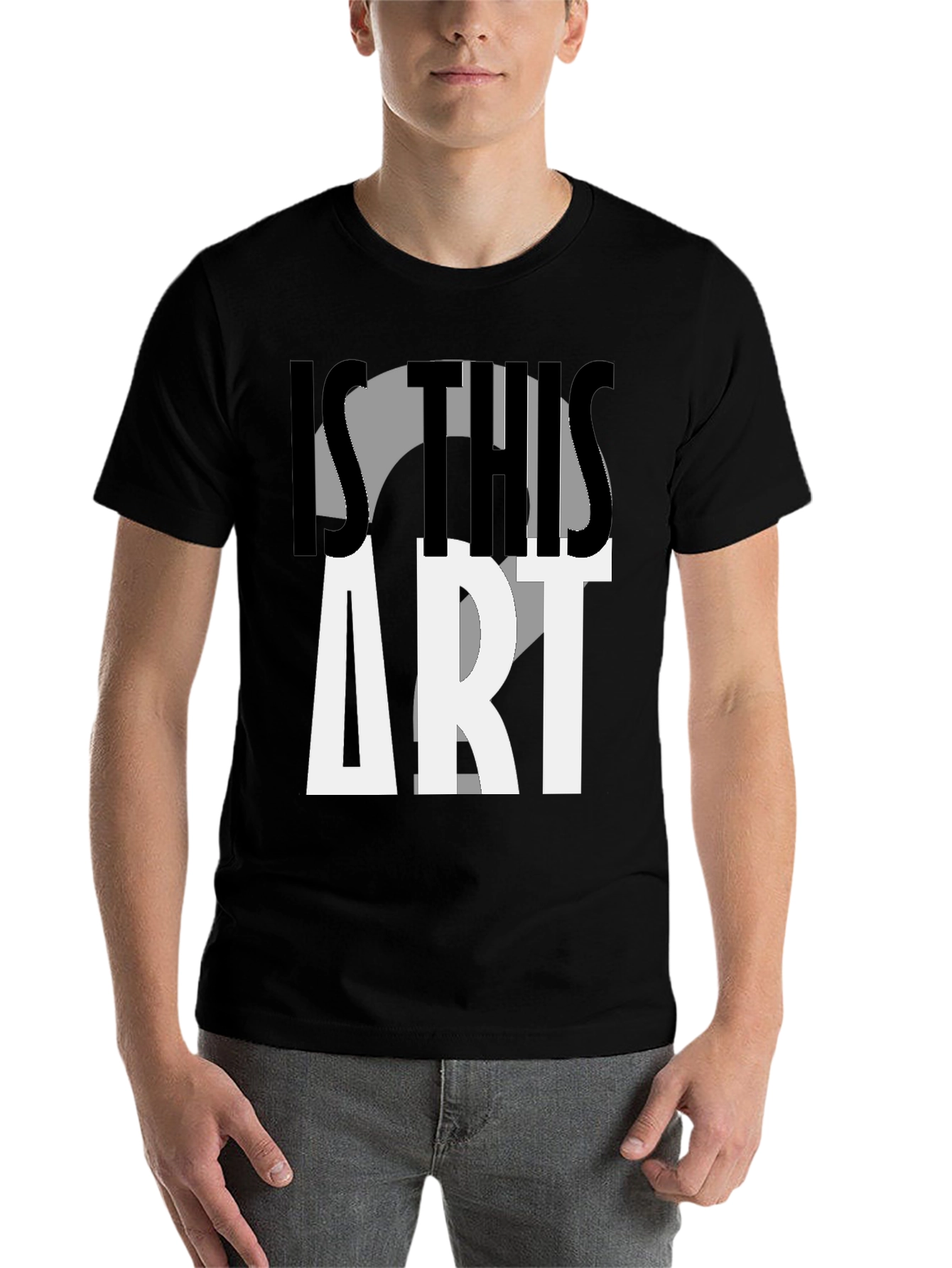 Black Is This Art? Graphic Print T-Shirt view 7