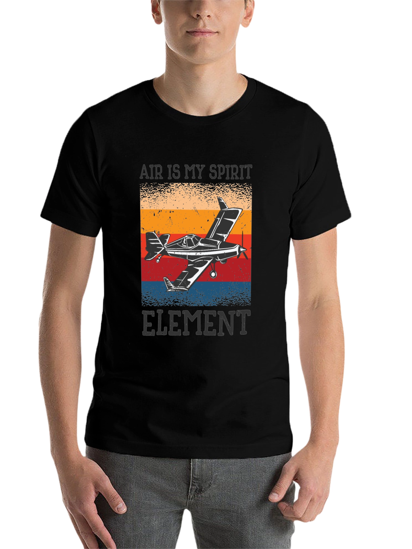 Black Air is My Spirit Element Graphic T-Shirt view 7