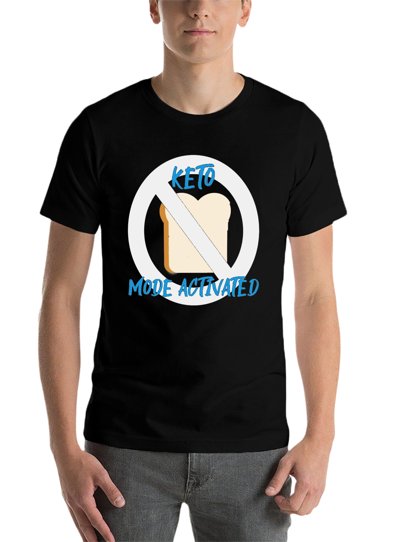 Black Keto Mode Activated Graphic T-Shirt view 7