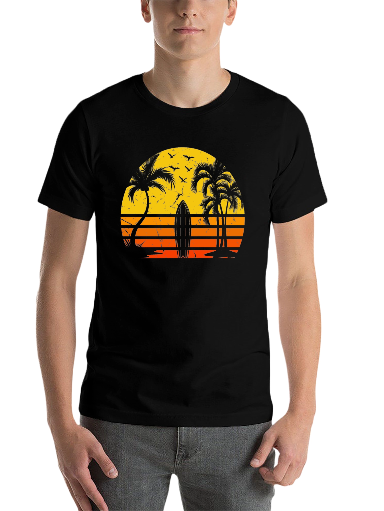 Retro Sunset Surf T-Shirt - 7
