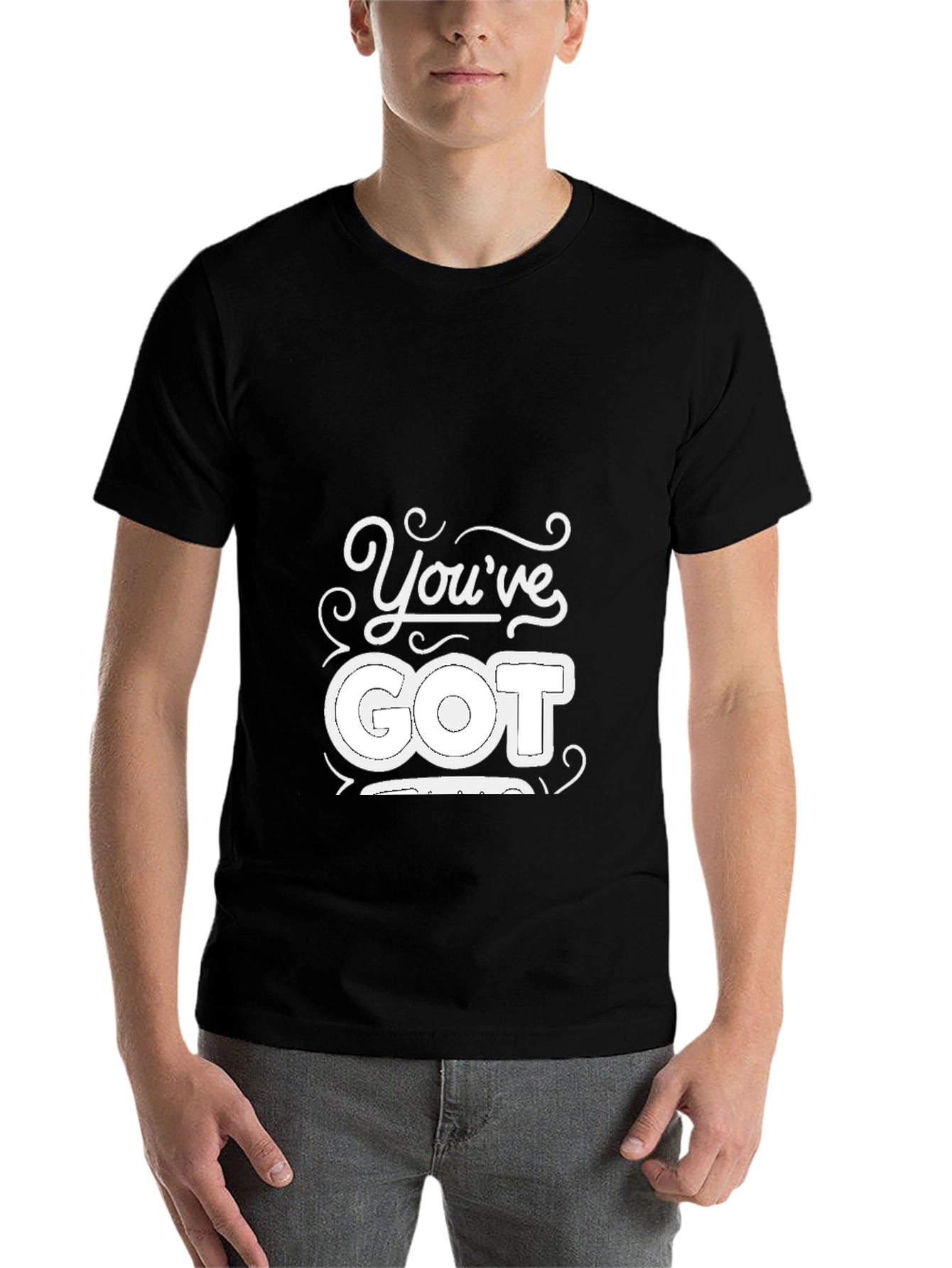 Black You've Got This! Black Graphic Tee view 7