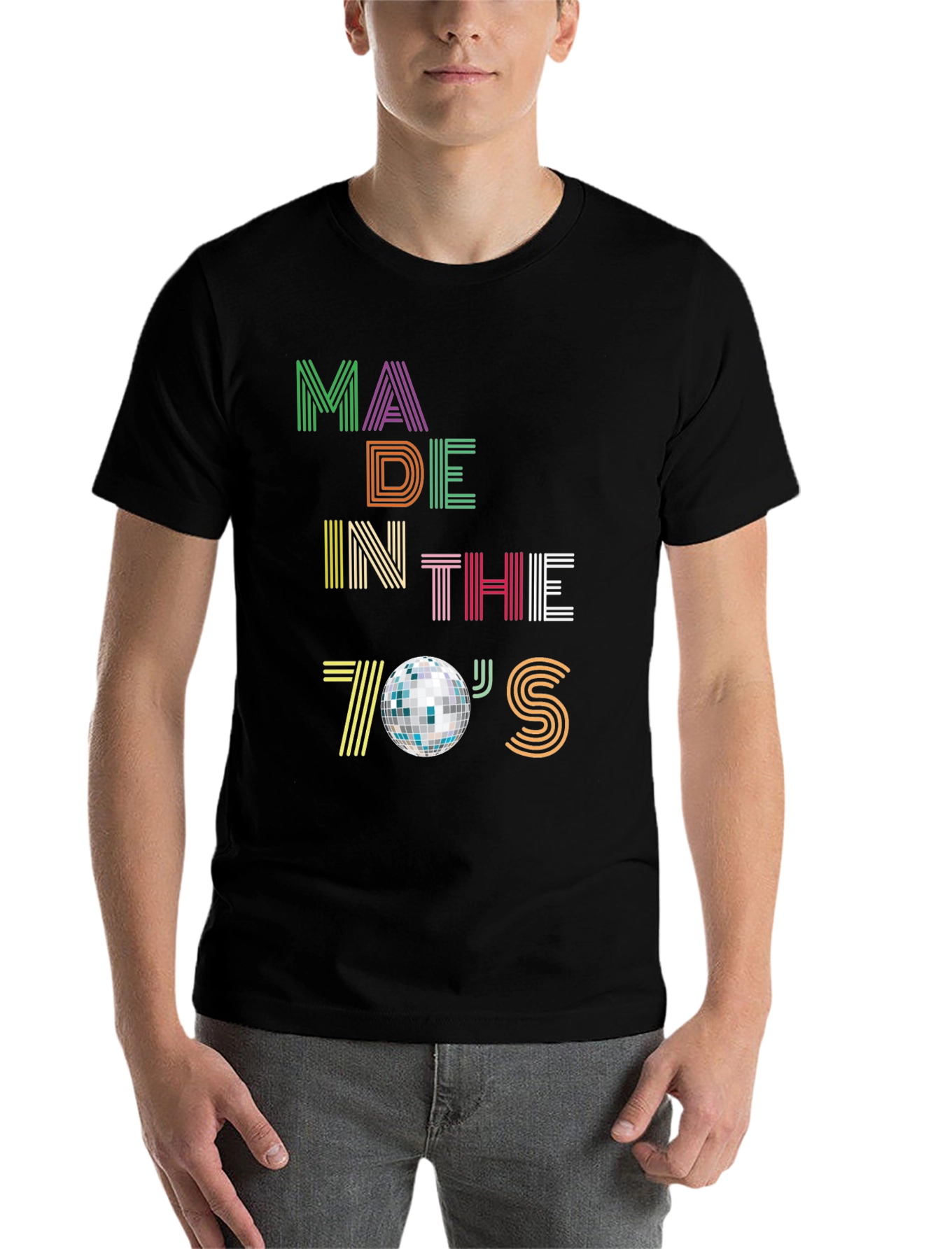 Black Made in the 70's Disco T-Shirt view 7