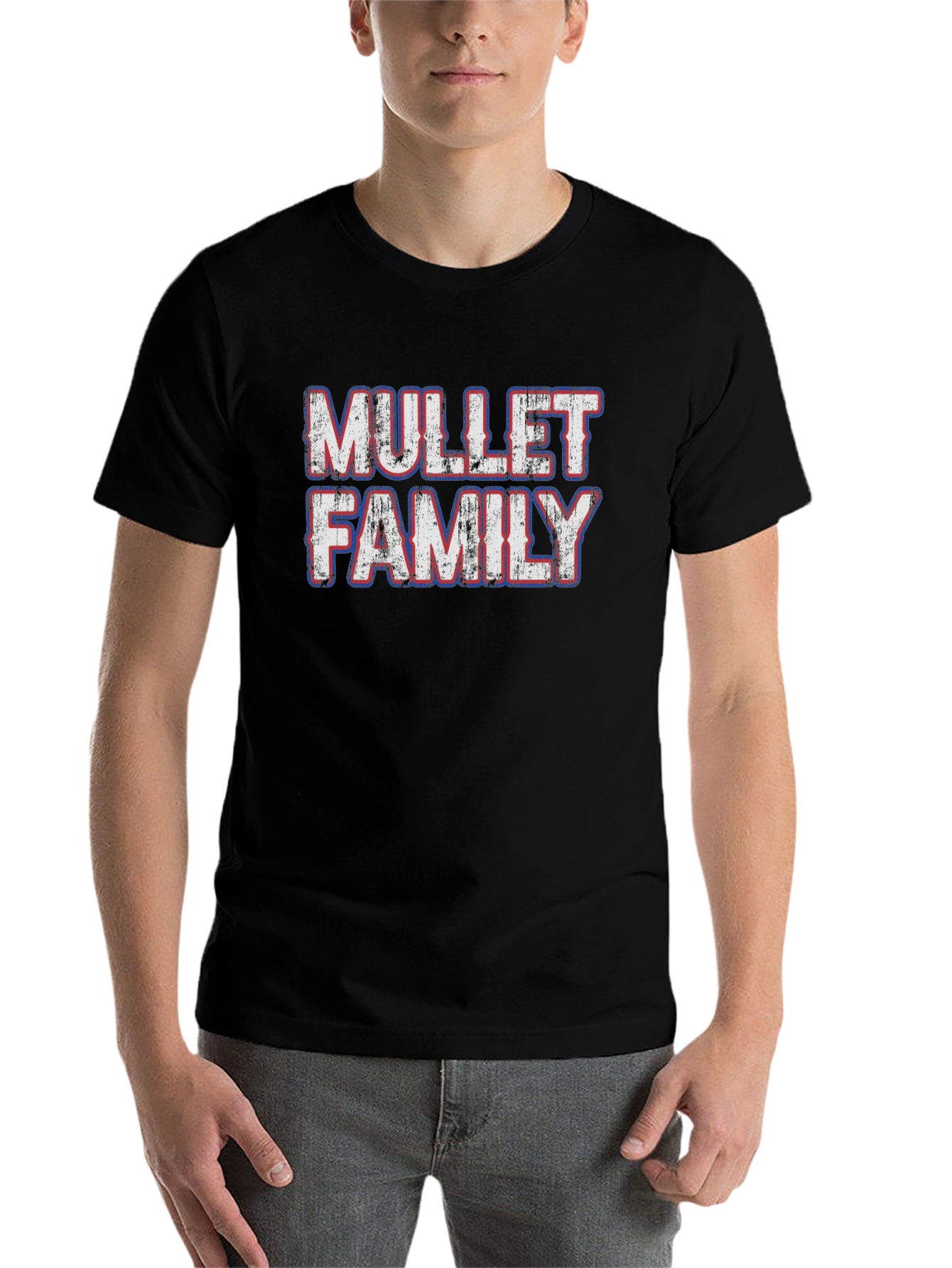 Black Mullet Family Black Graphic Tee view 7