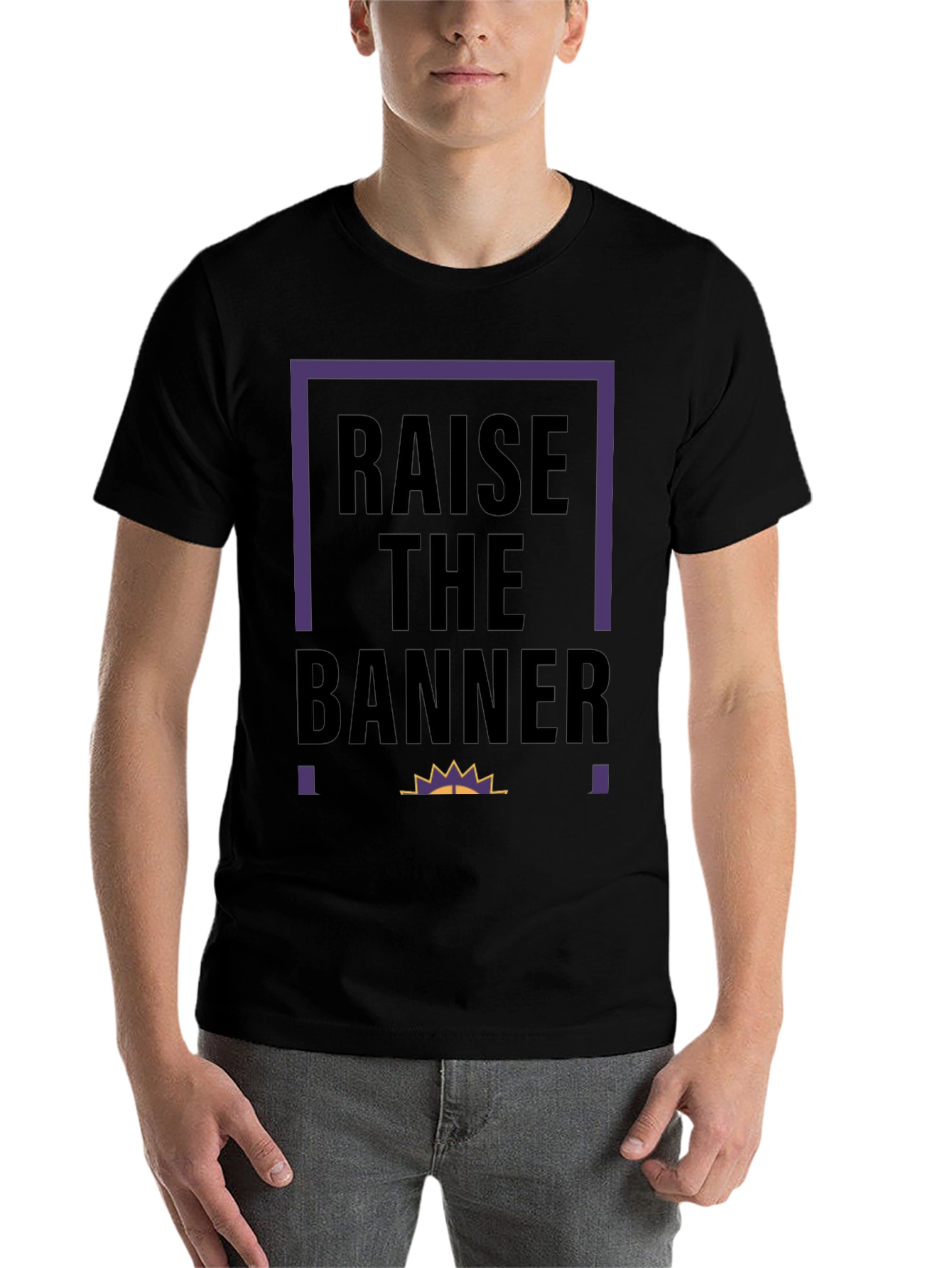 Black Raise The Banner Graphic Tee view 7
