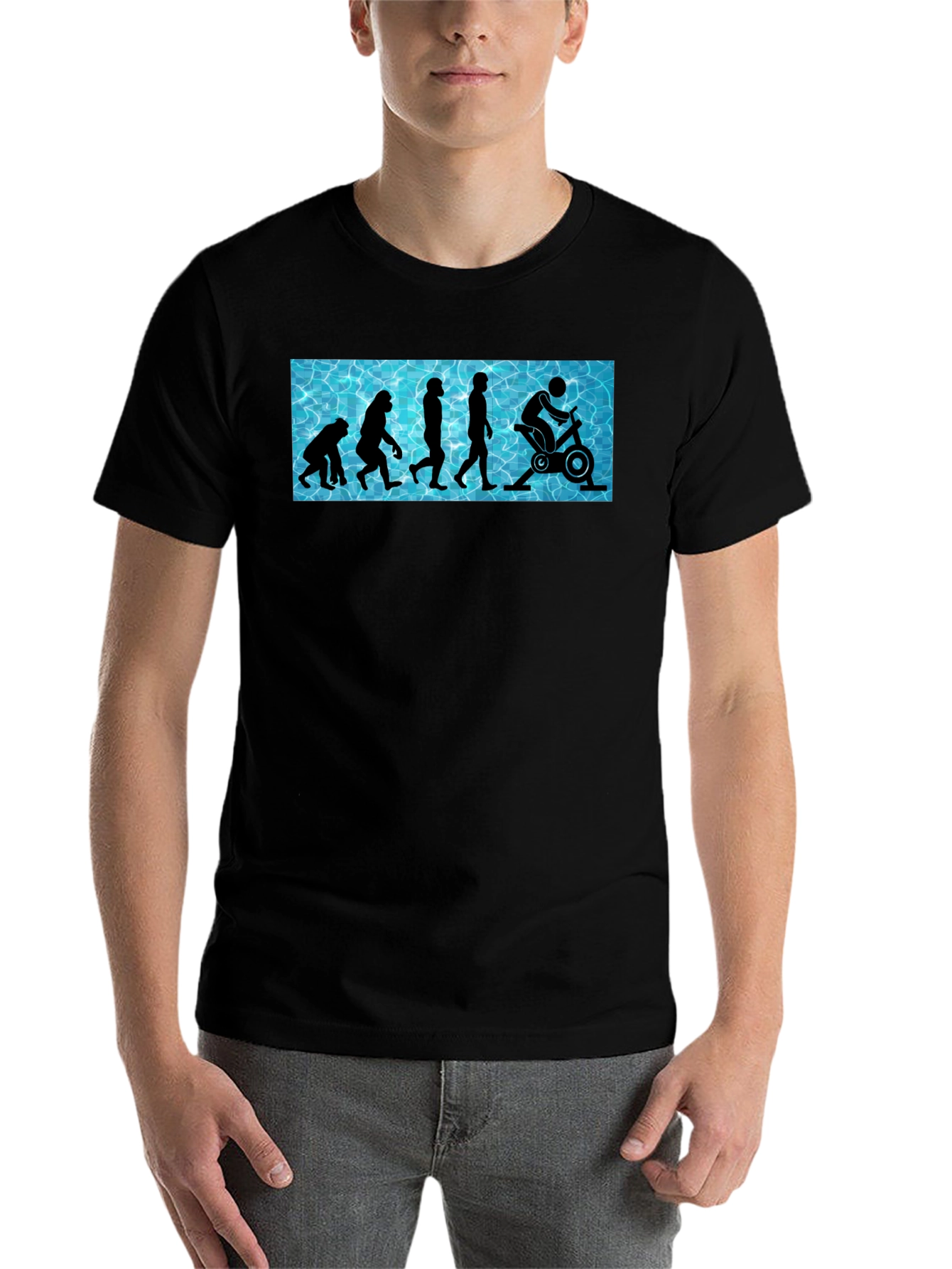 Black Evolution of Fitness T-Shirt - Funny Gym Workout Tee view 7