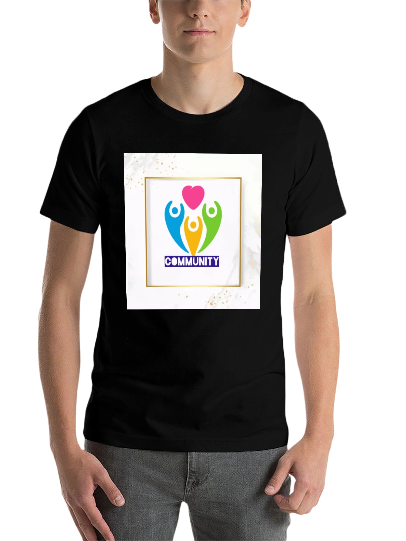 Community Love Graphic T-Shirt - Black - 7