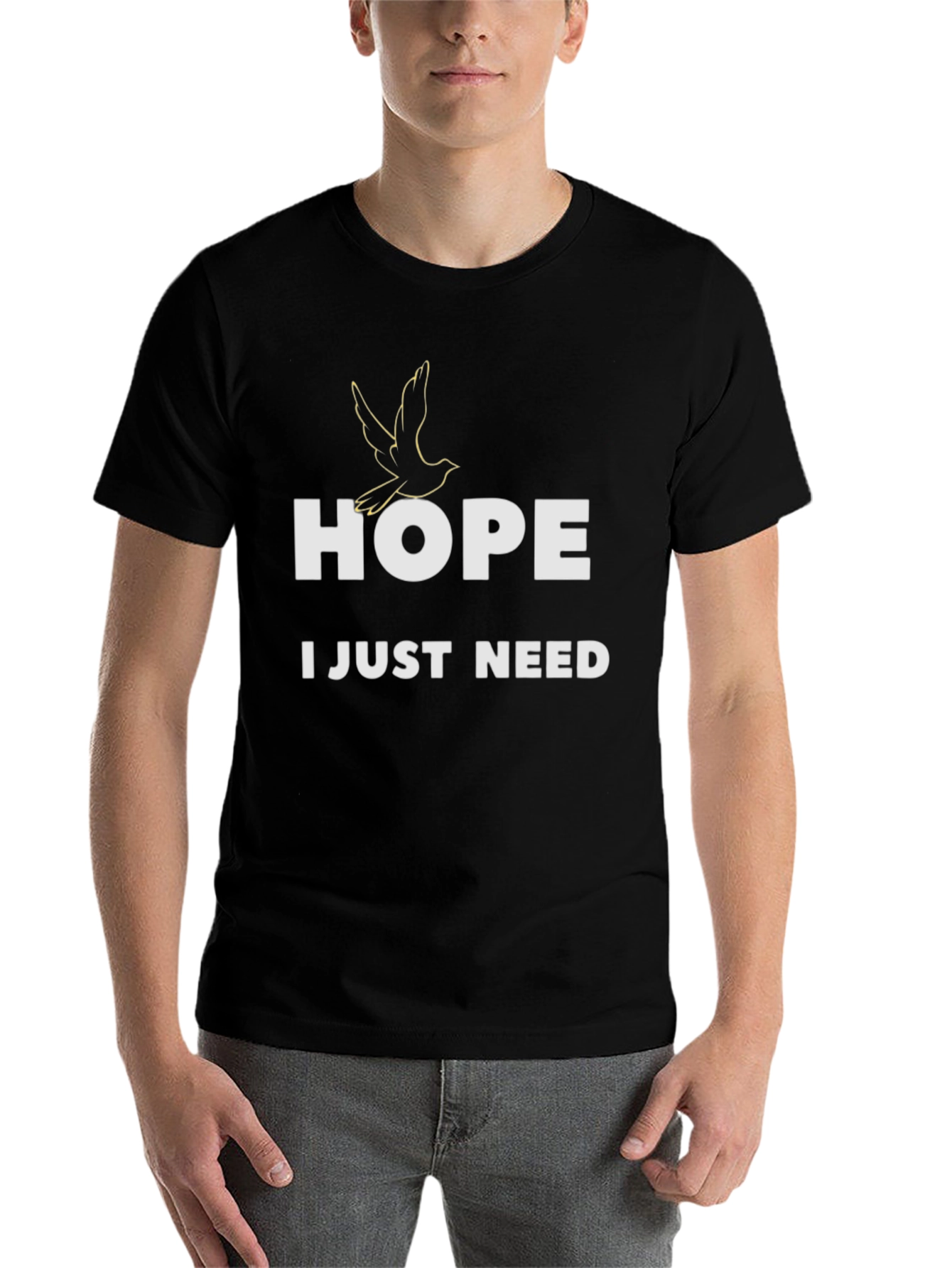Black Hope I Just Need T-Shirt - Graphic Tee view 7