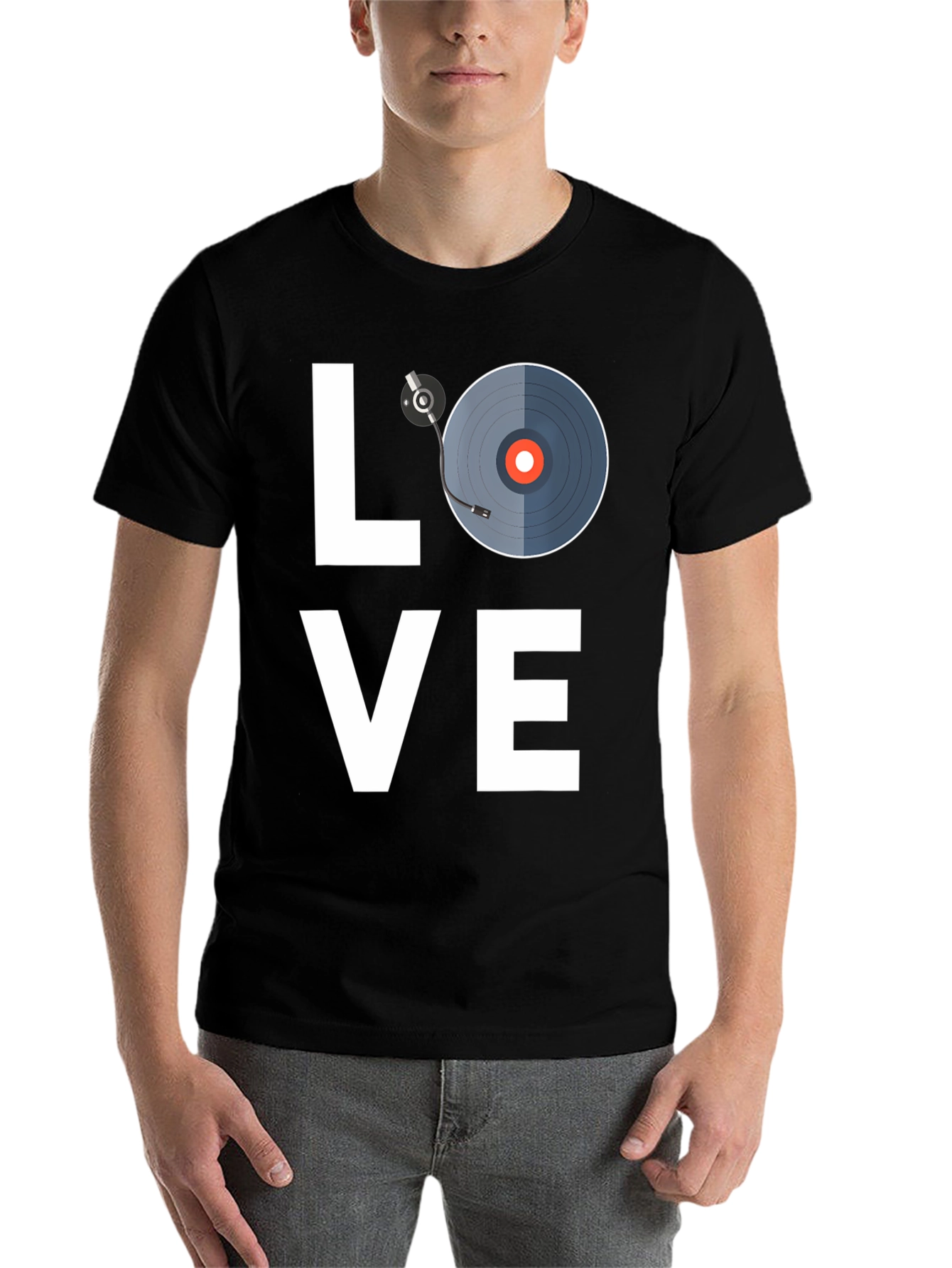 Black Love Music Black T-Shirt view 7