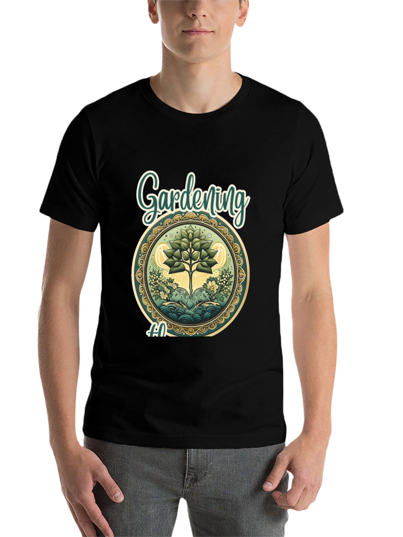 Black Gardening T-Shirt: Nature Lover's Tee view 7