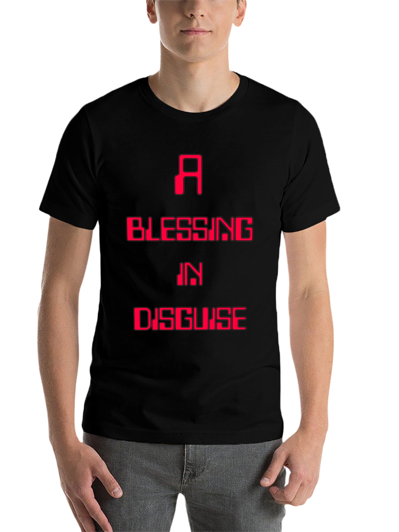 Black A Blessing in Disguise Graphic T-Shirt view 7