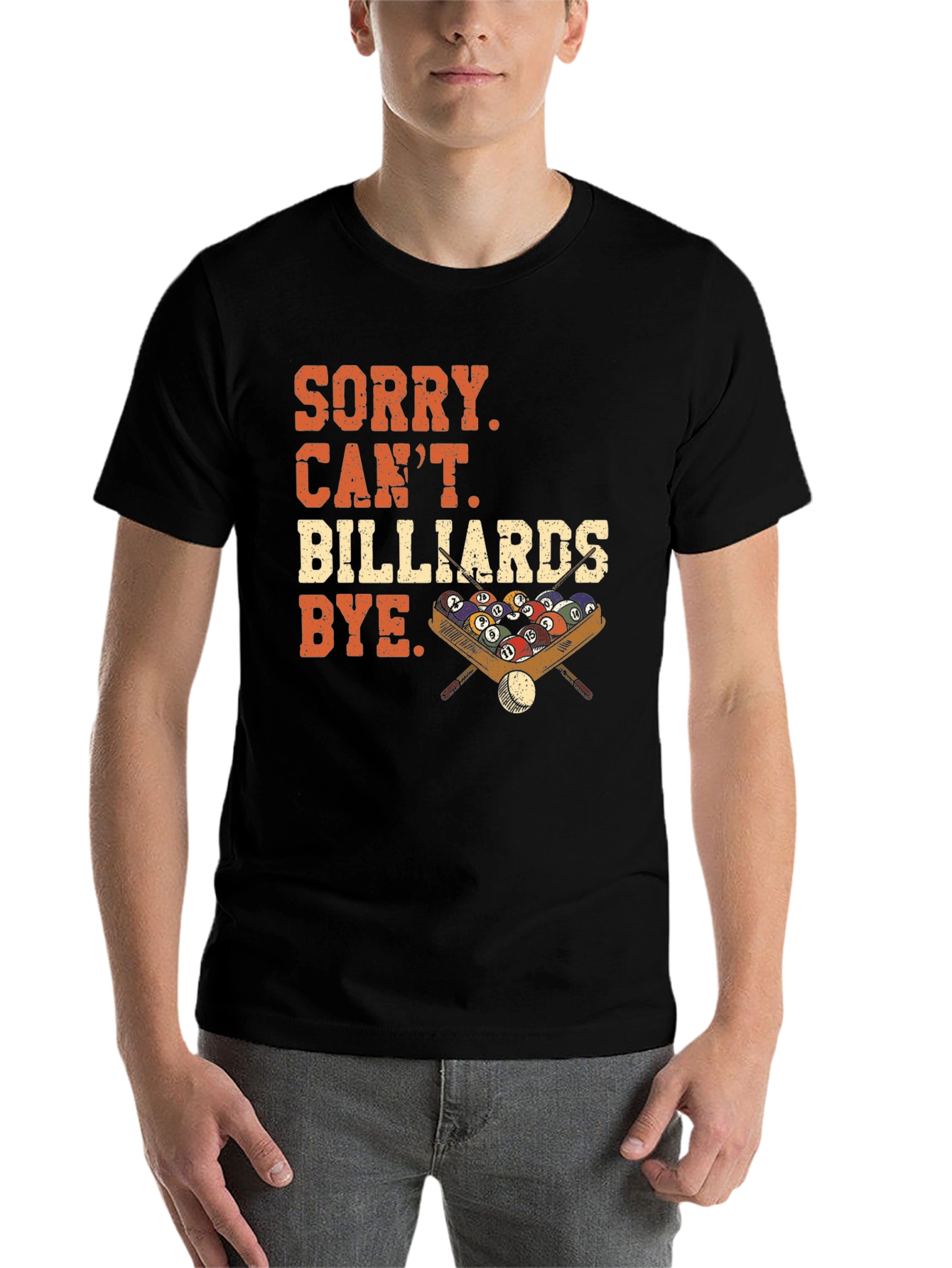 Black Billiards Graphic Tee - Sorry Can't Bye view 7
