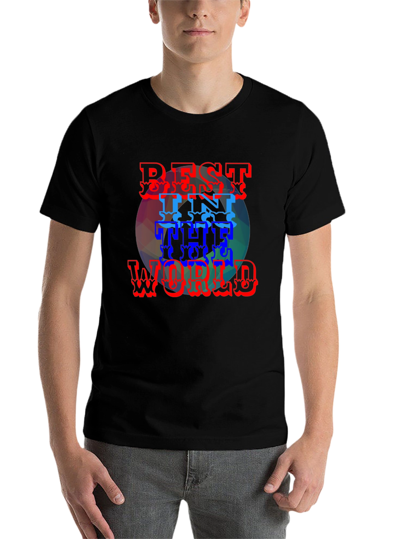 Black Best In The World Graphic Tee view 7