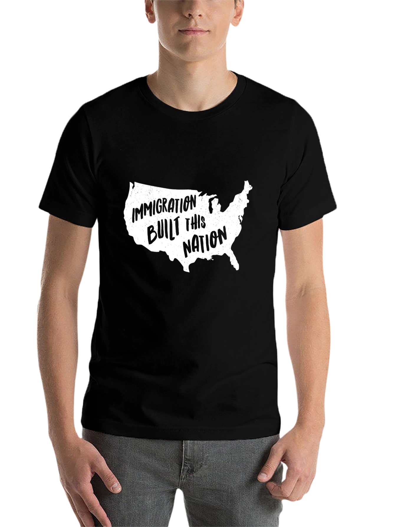 Black Immigration Built This Nation T-Shirt view 7