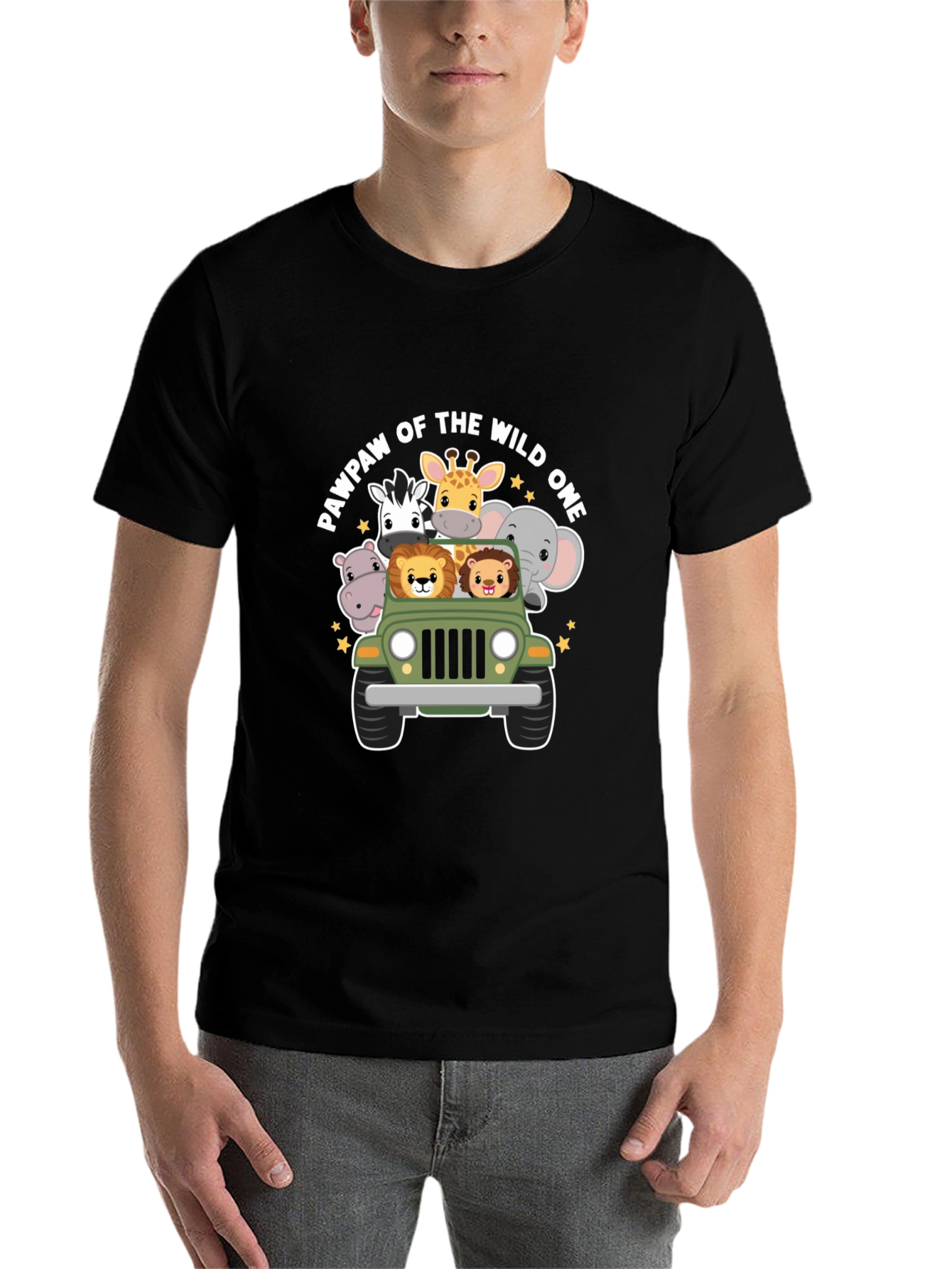 Black Pawpaw of the Wild One Safari T-Shirt view 7