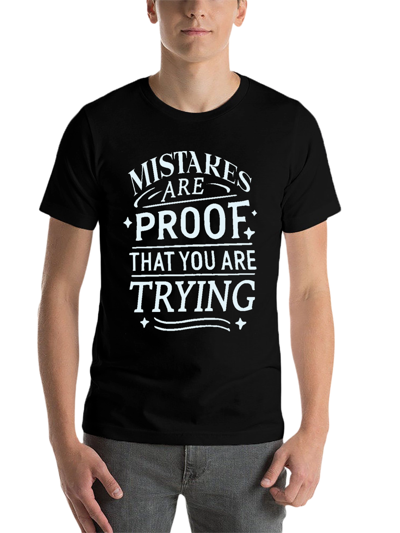 Black Mistakes are Proof T-Shirt - Motivational Graphic Tee view 7