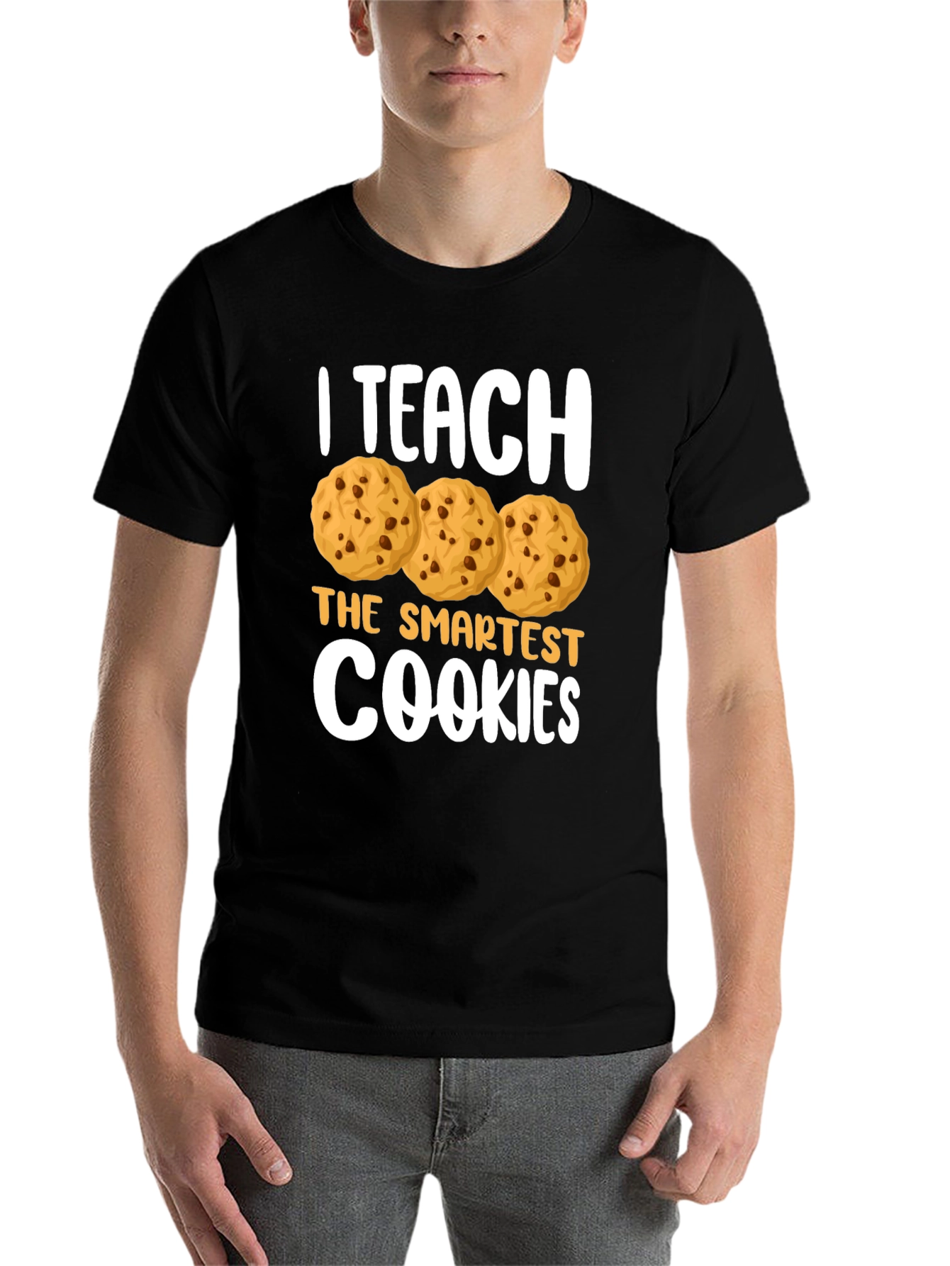 Black I Teach The Smartest Cookies T-Shirt view 7