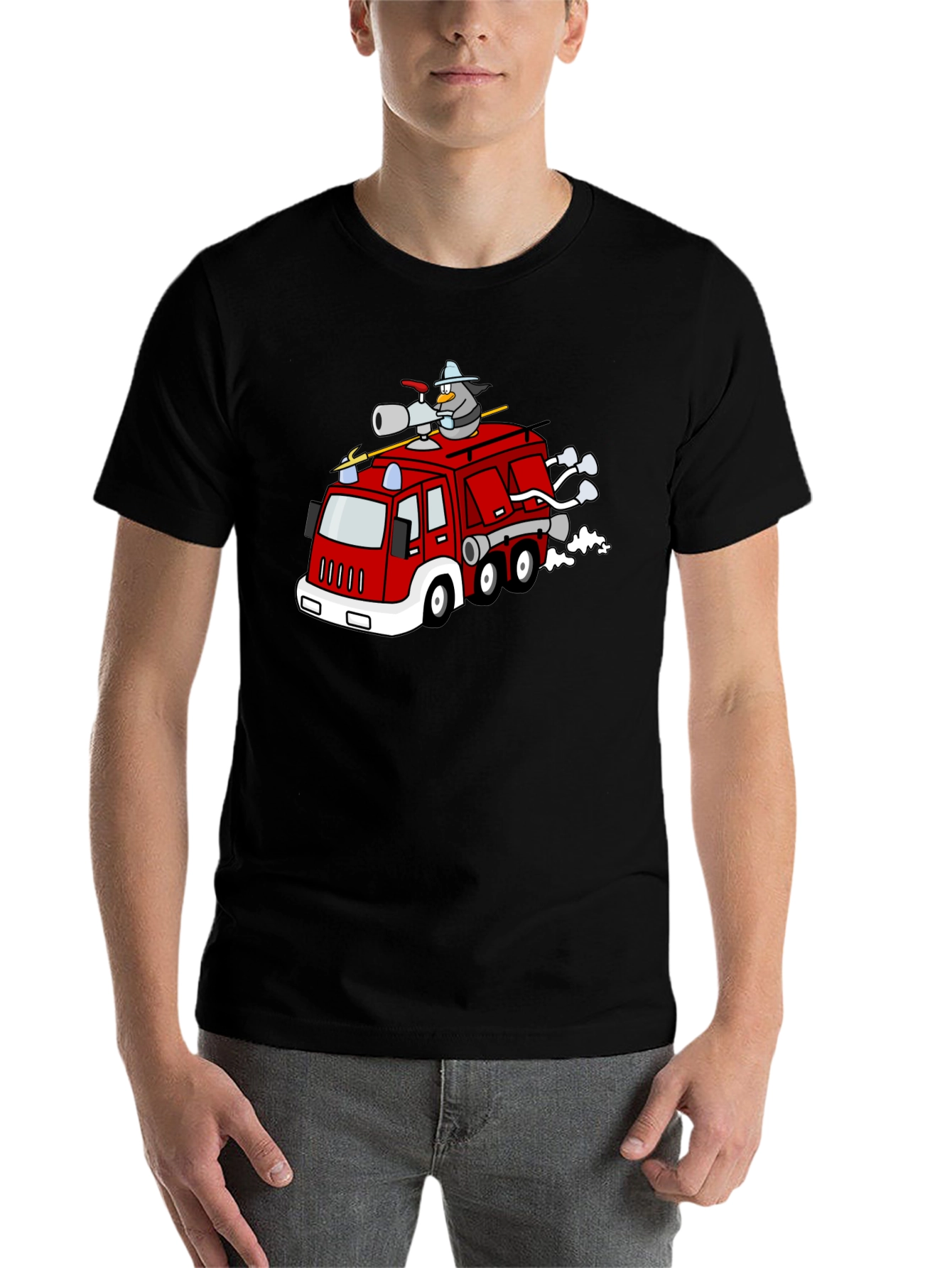 Black Penguin Firefighter T-Shirt view 7