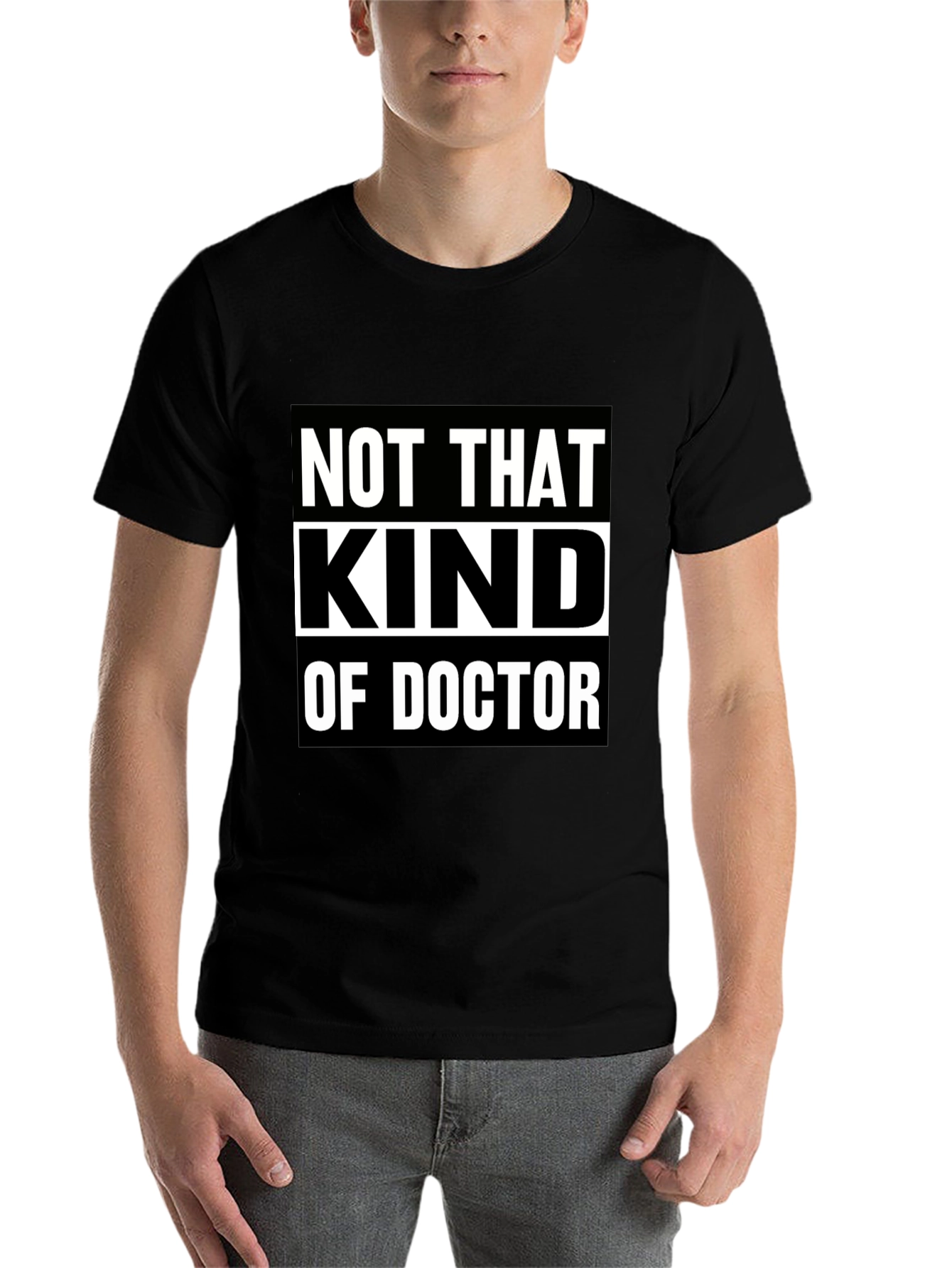 Black Not That Kind Of Doctor T-Shirt view 7