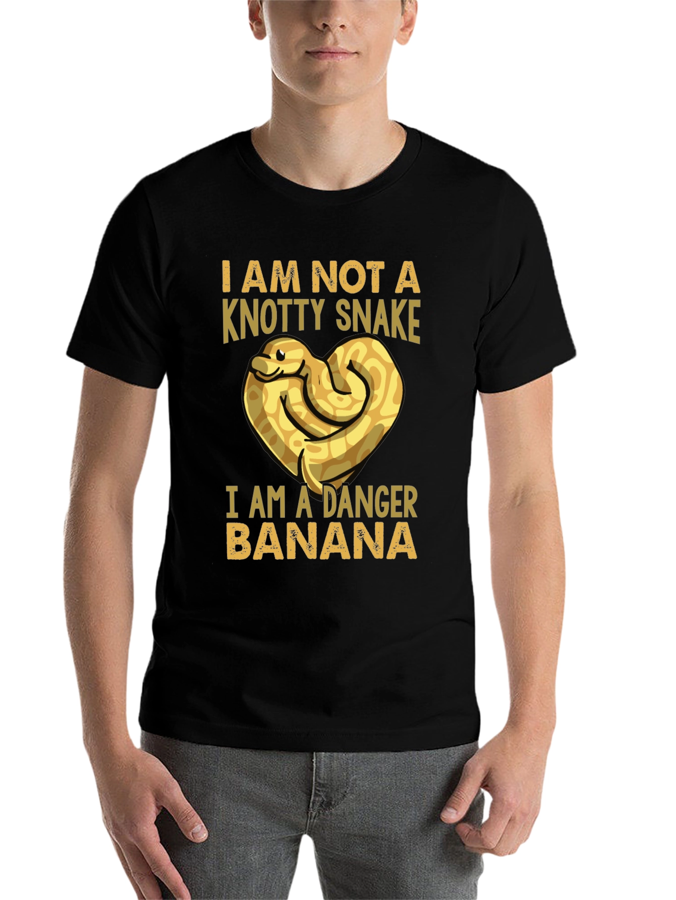 Black Danger Banana Snake T-Shirt - Funny Pet Lover Tee view 7