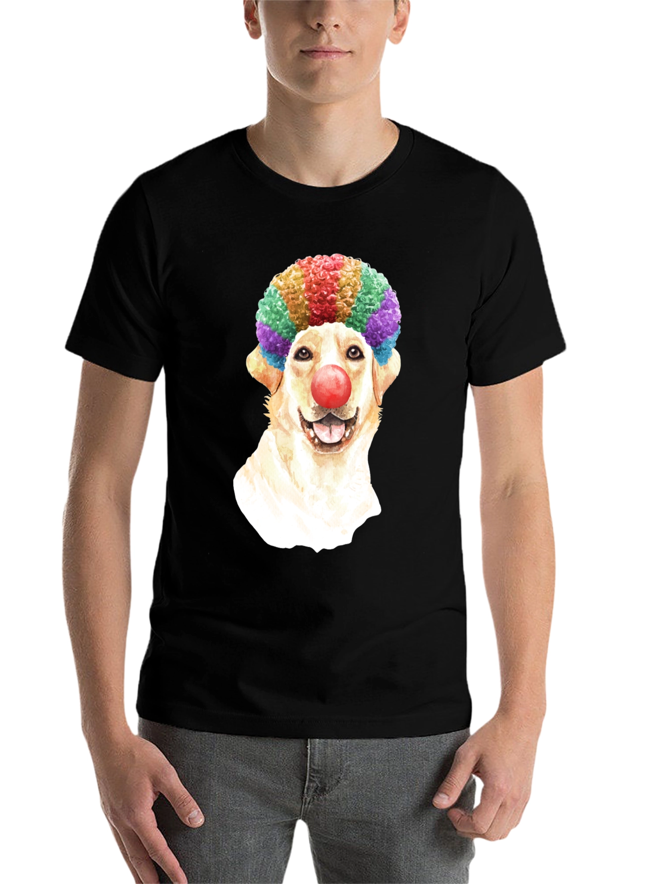 Black Clown Dog T-Shirt view 7