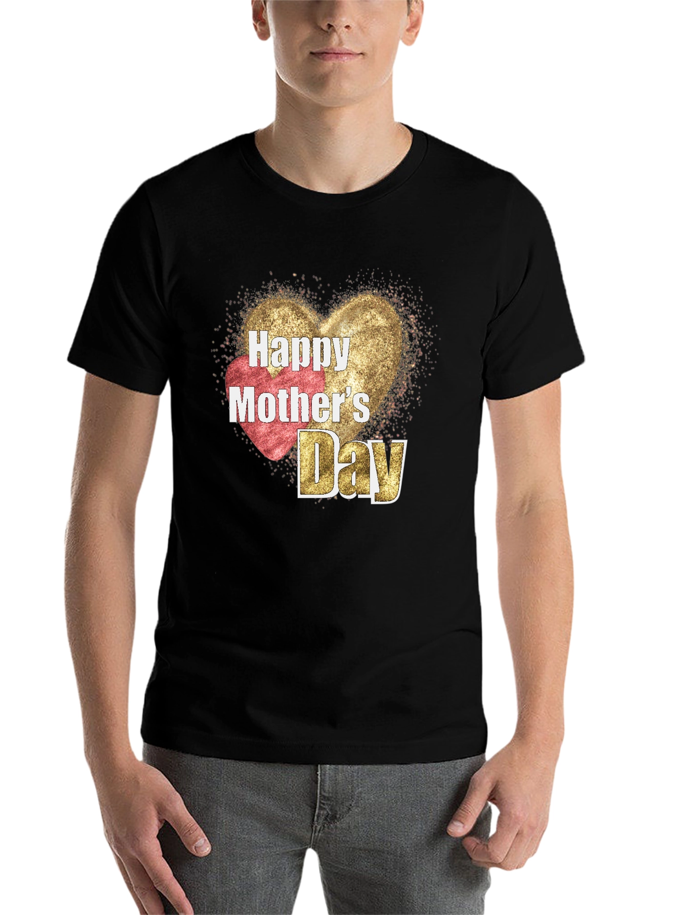 Black Happy Mother's Day Graphic Tee view 7