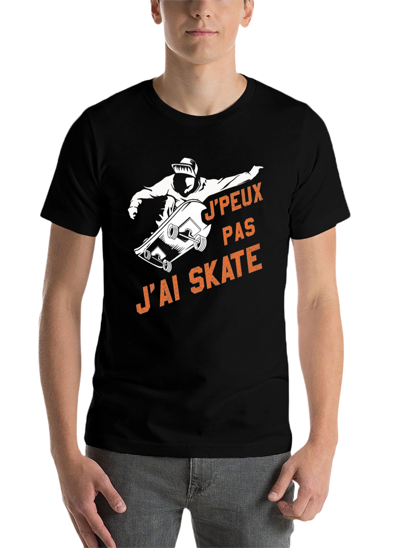 Black J'peux Pas J'ai Skate T-Shirt - Black view 7