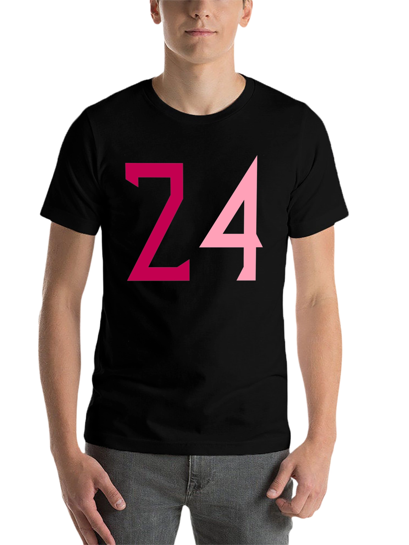 Black Bold Number Graphic Tee - Stylish Casual Wear view 7