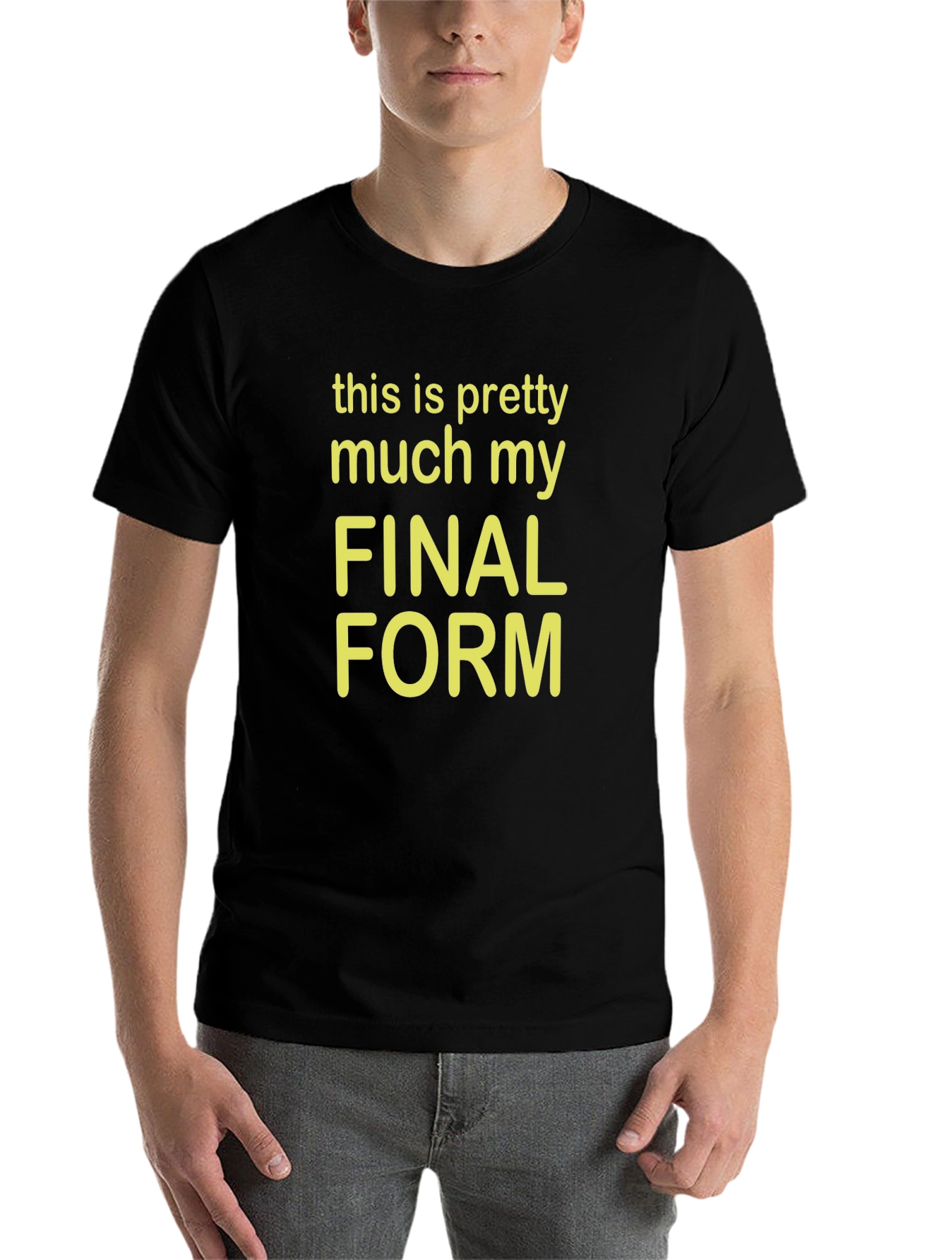 Black Final Form Graphic Tee - Funny T-Shirt view 7