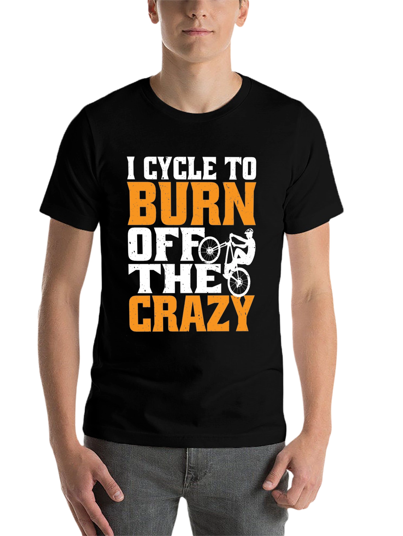 Black Cycle To Burn Off The Crazy T-Shirt view 7