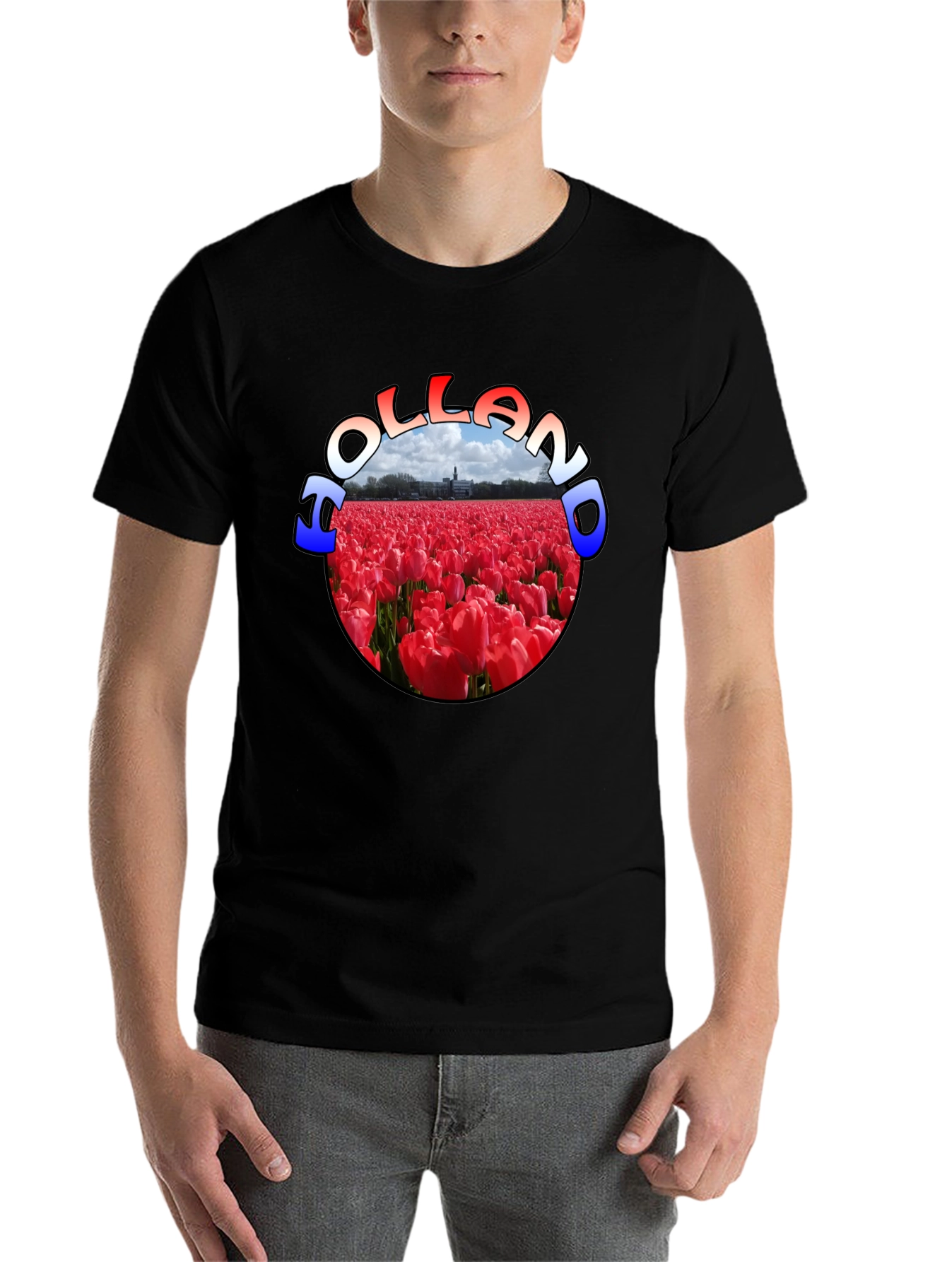 Holland Tulip Field Graphic T-Shirt - 7