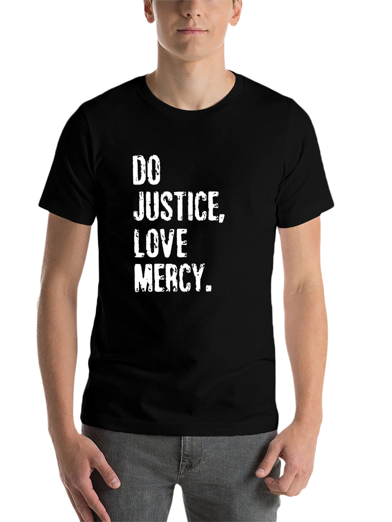 Black Do Justice, Love Mercy Graphic T-Shirt view 7