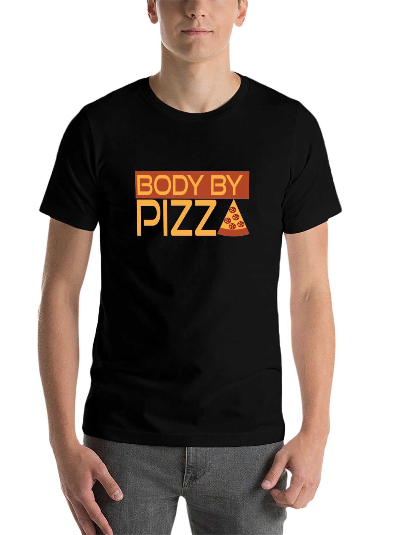 Body By Pizza T-Shirt - Funny Foodie Tee - 7