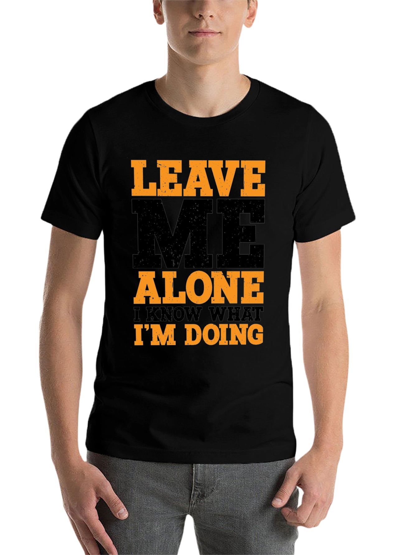 Black Leave Me Alone Graphic Tee - I Know What I'm Doing! view 7