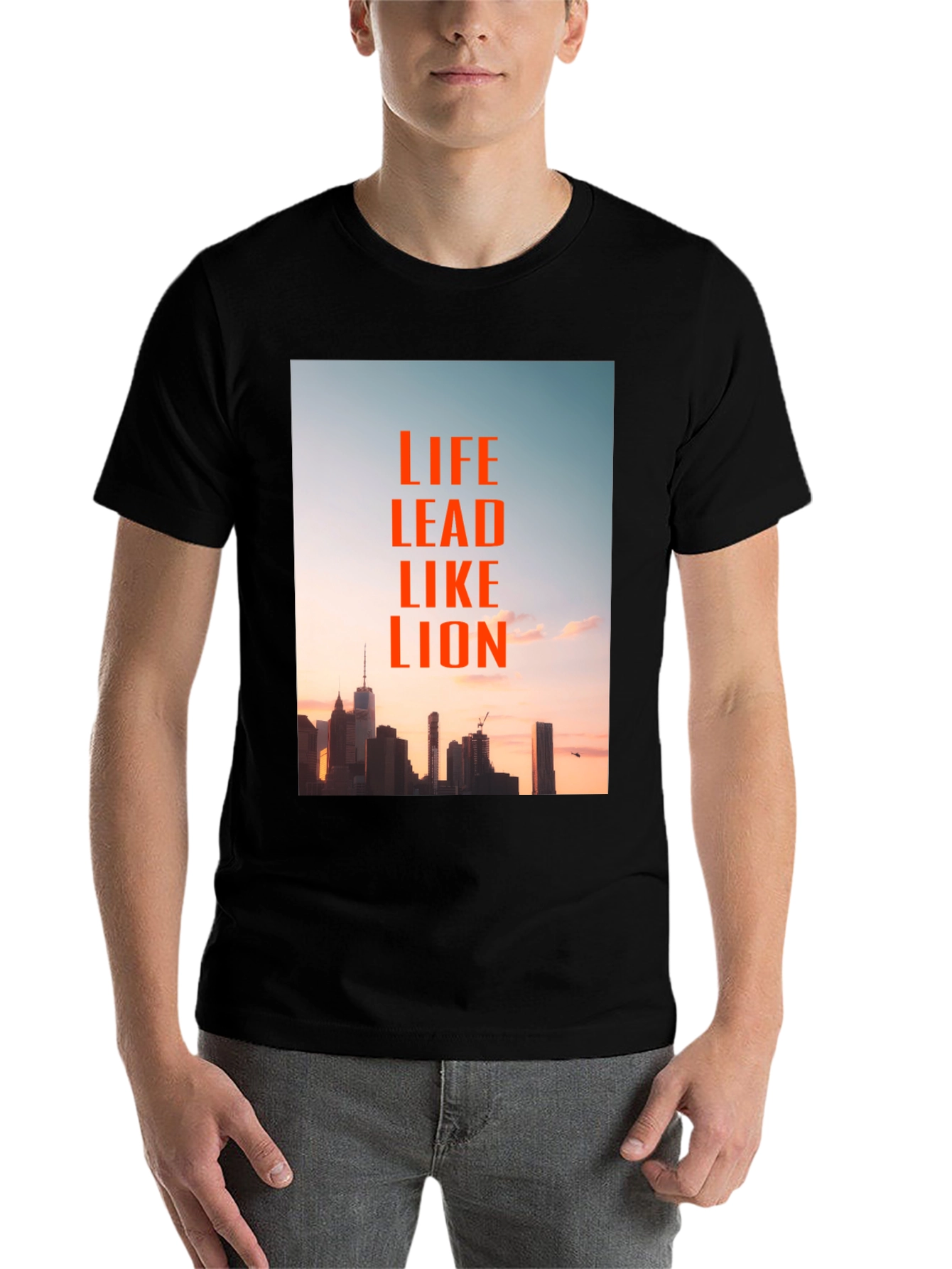 Black Life Lead Like Lion Graphic Tee view 7