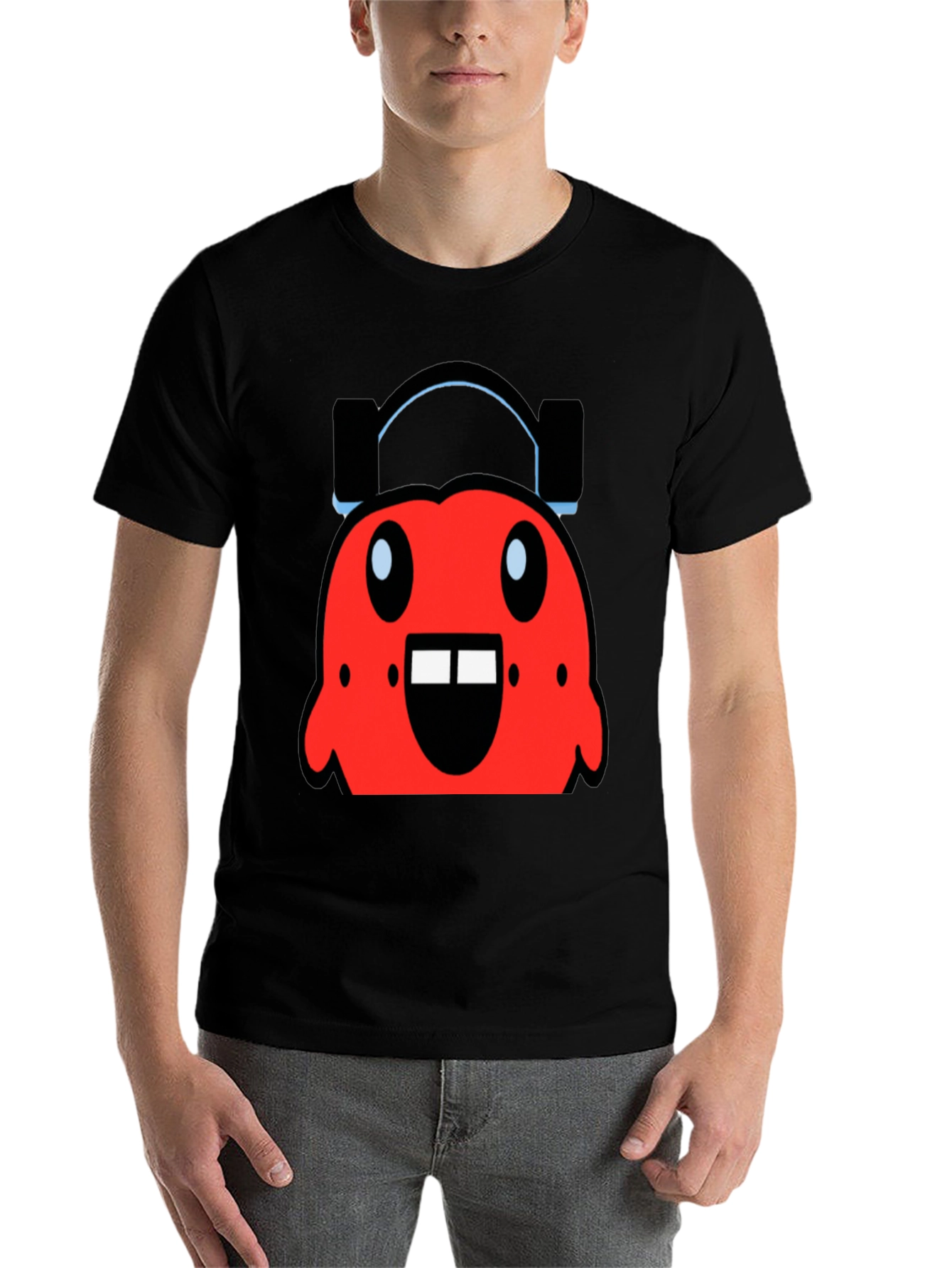 Black Red Monster Graphic Tee view 7