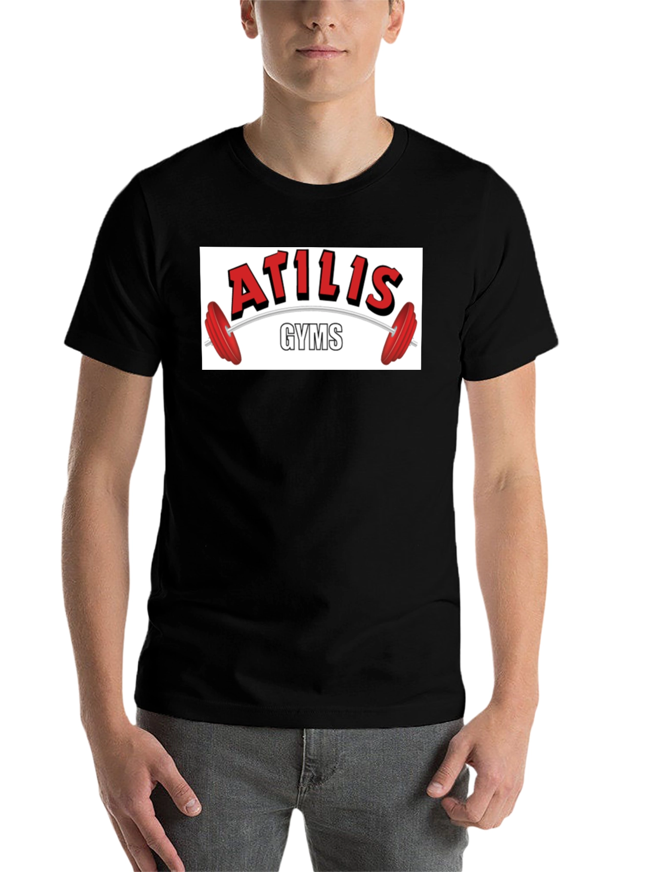 Black Atilis Gyms Black Graphic Tee view 7