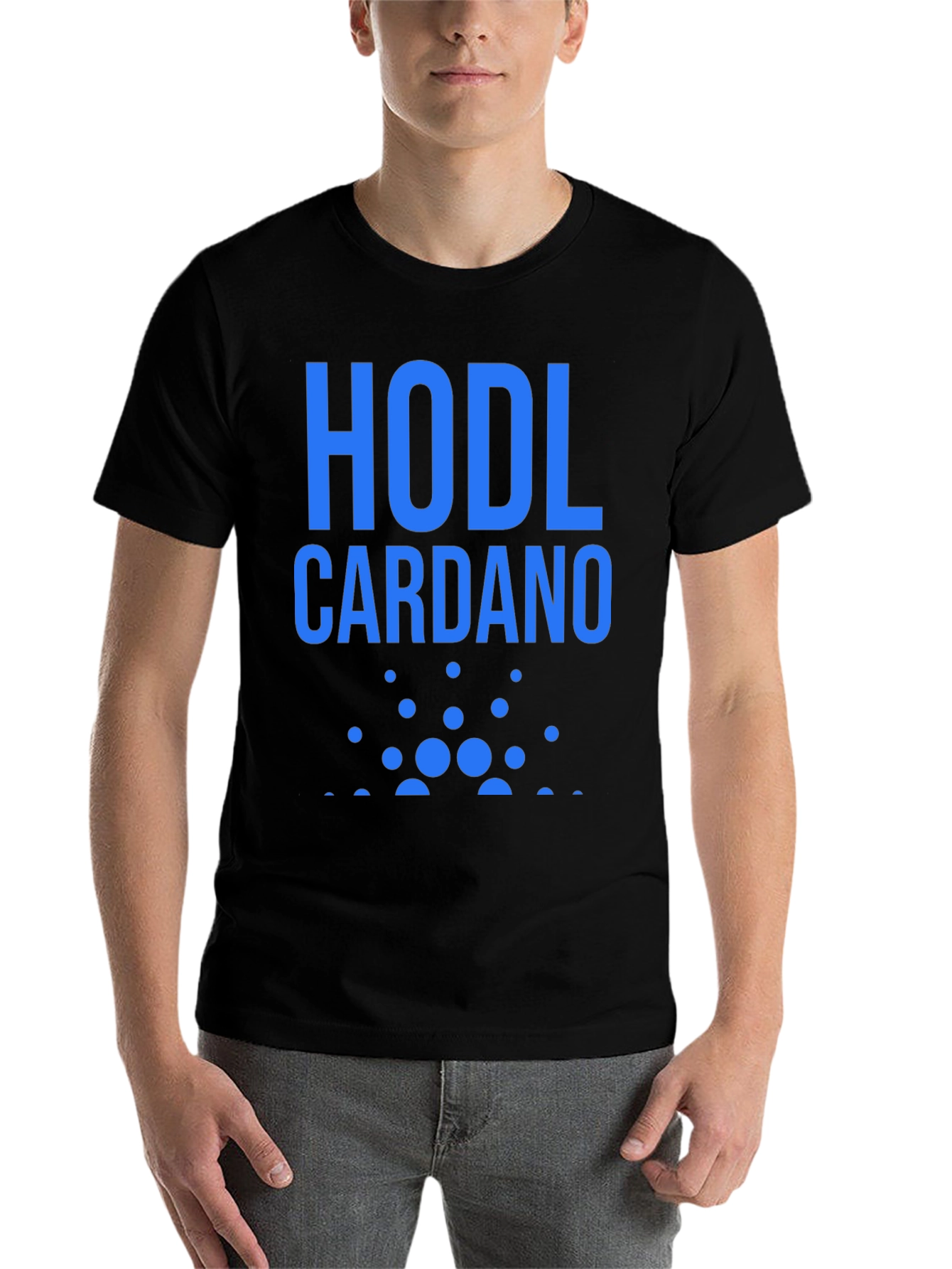 Black HODL Cardano Crypto T-Shirt - Black view 7