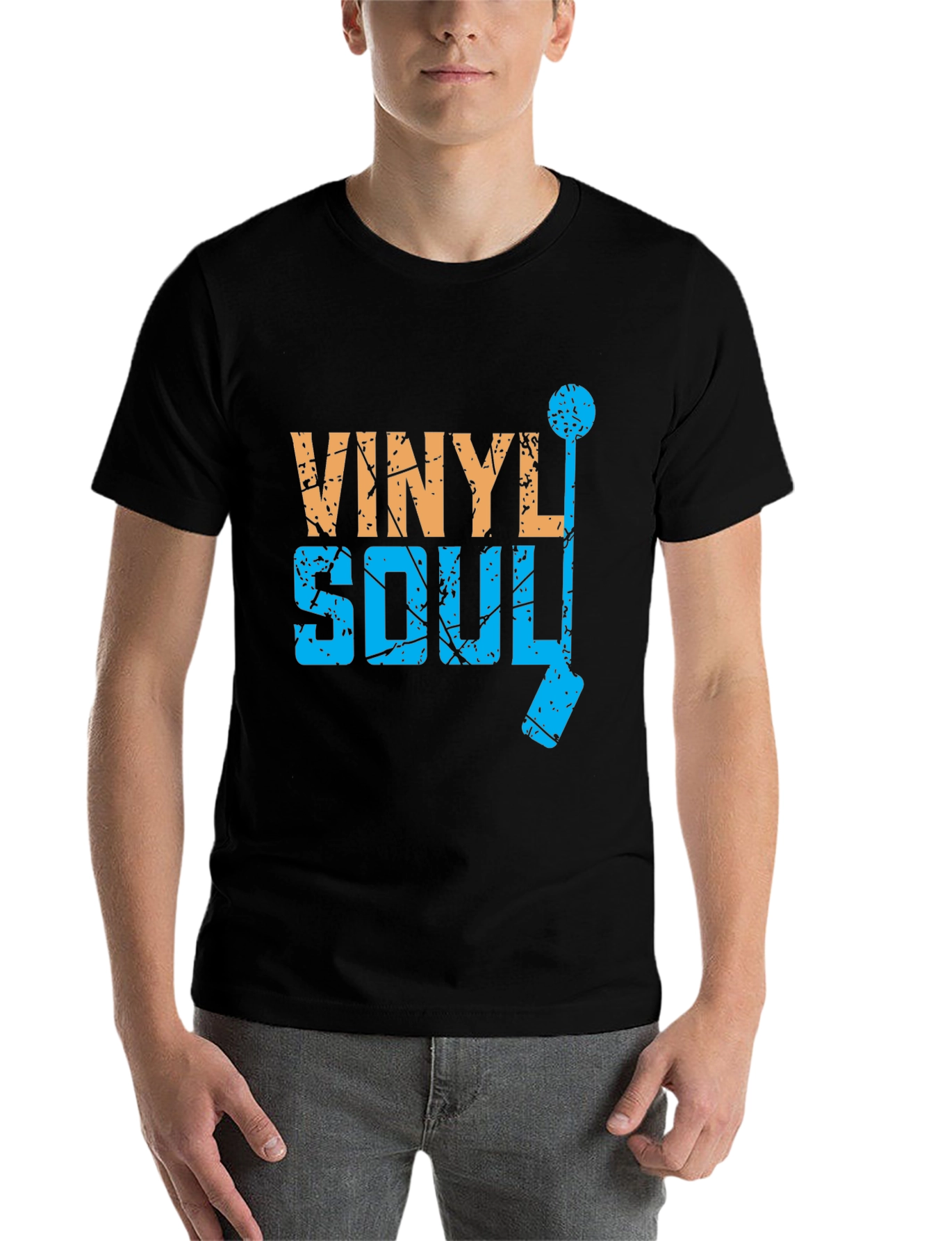Black Vinyl Soul Graphic T-Shirt view 7