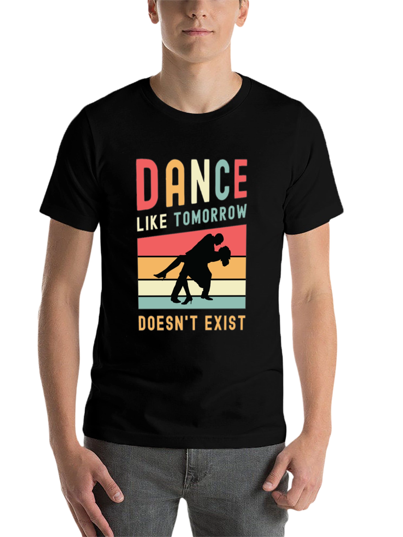 Black Dance Like Tomorrow Doesn't Exist Graphic Tee view 7