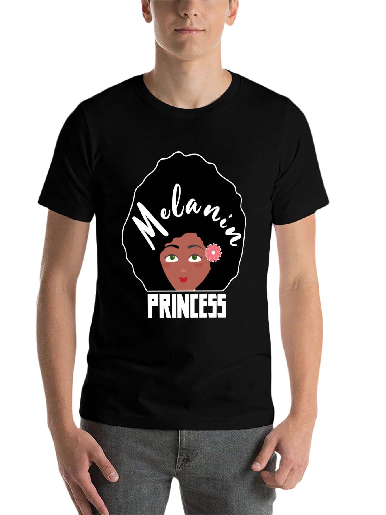 Black Melanin Princess Graphic Tee - Black Pride view 7
