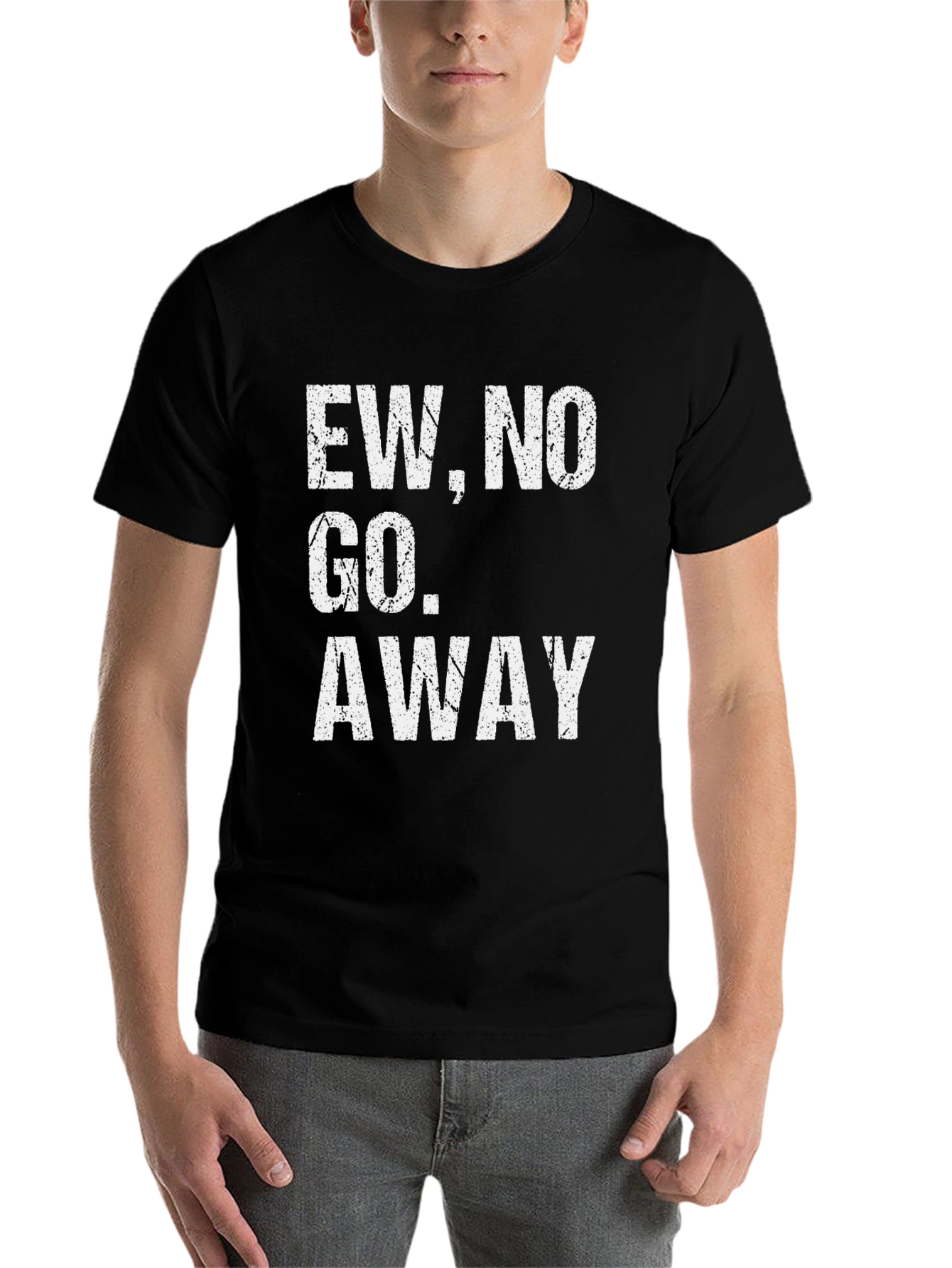 Black Ew No Go Away Graphic Tee view 7
