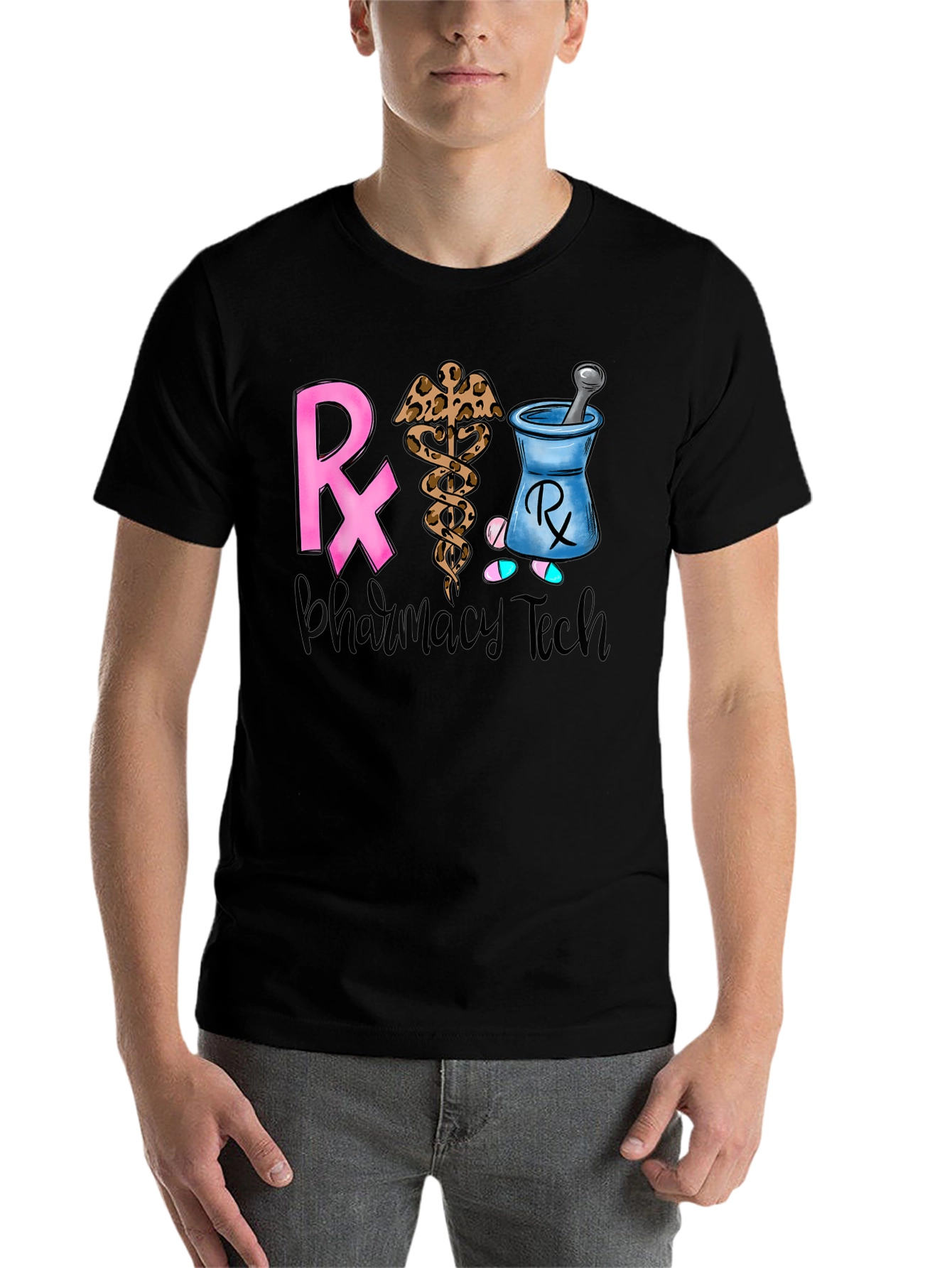 Black Pharmacy Tech T-Shirt view 7