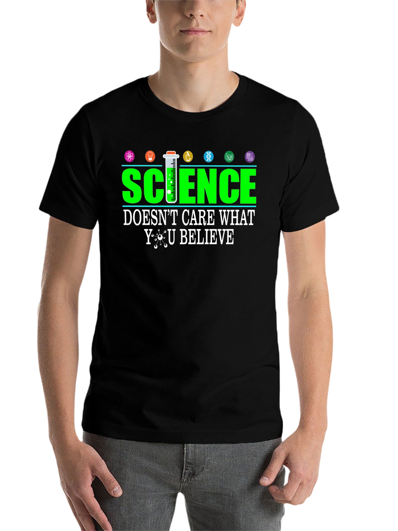 Black Science T-Shirt - Doesn't Care What You Believe view 7