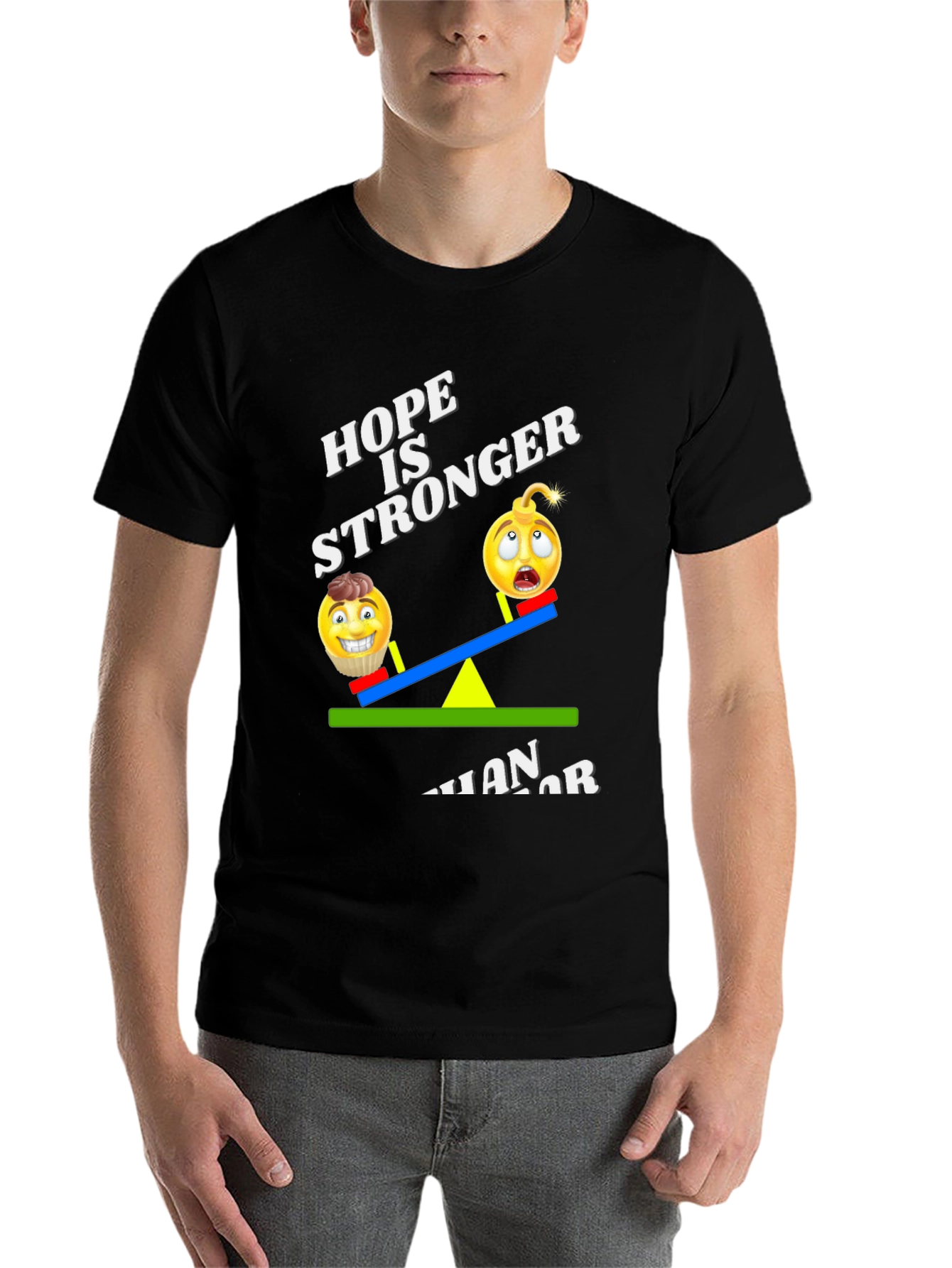 Black Hope is Stronger Than Terror T-Shirt view 7