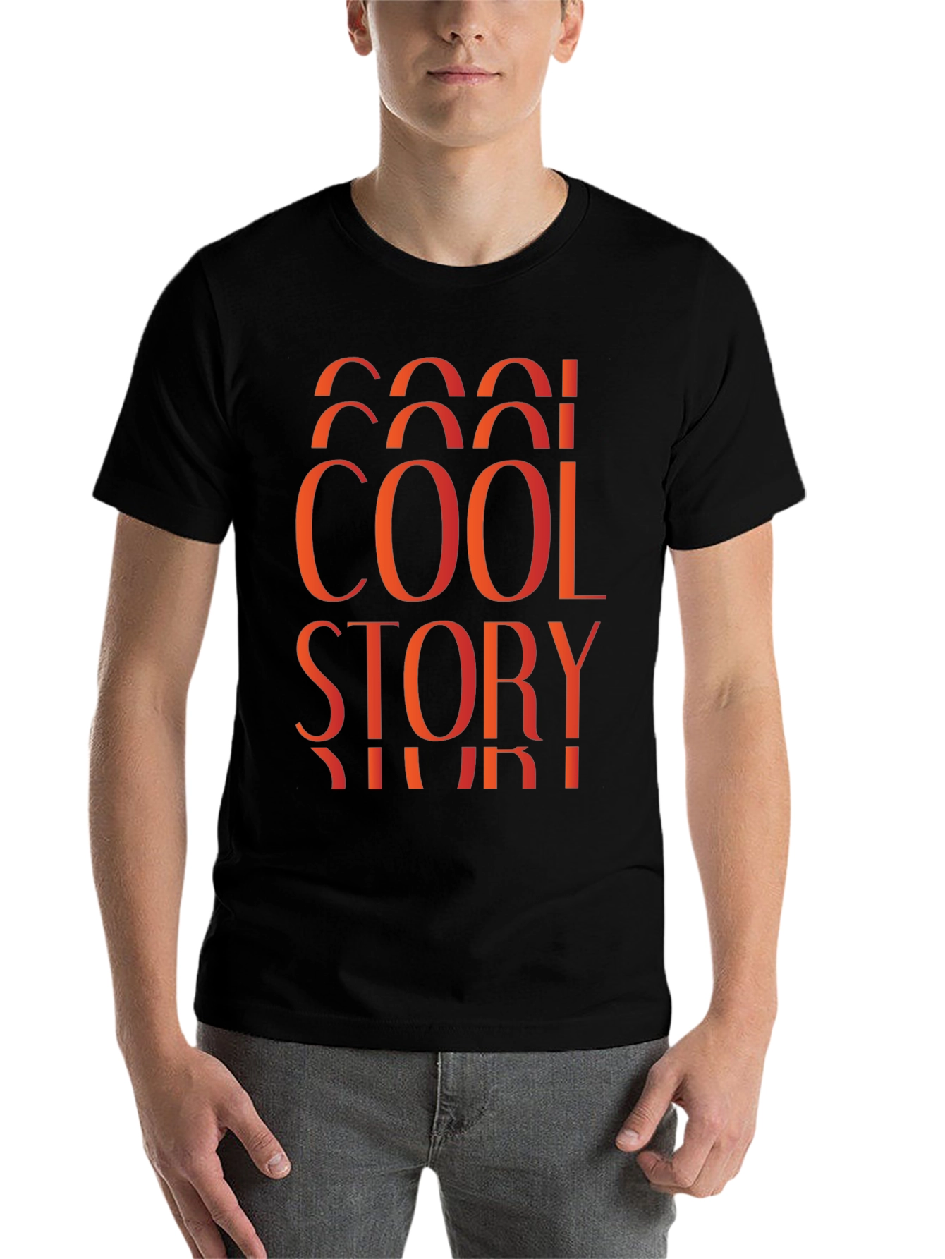 Black Cool Story Graphic T-Shirt - Black view 7